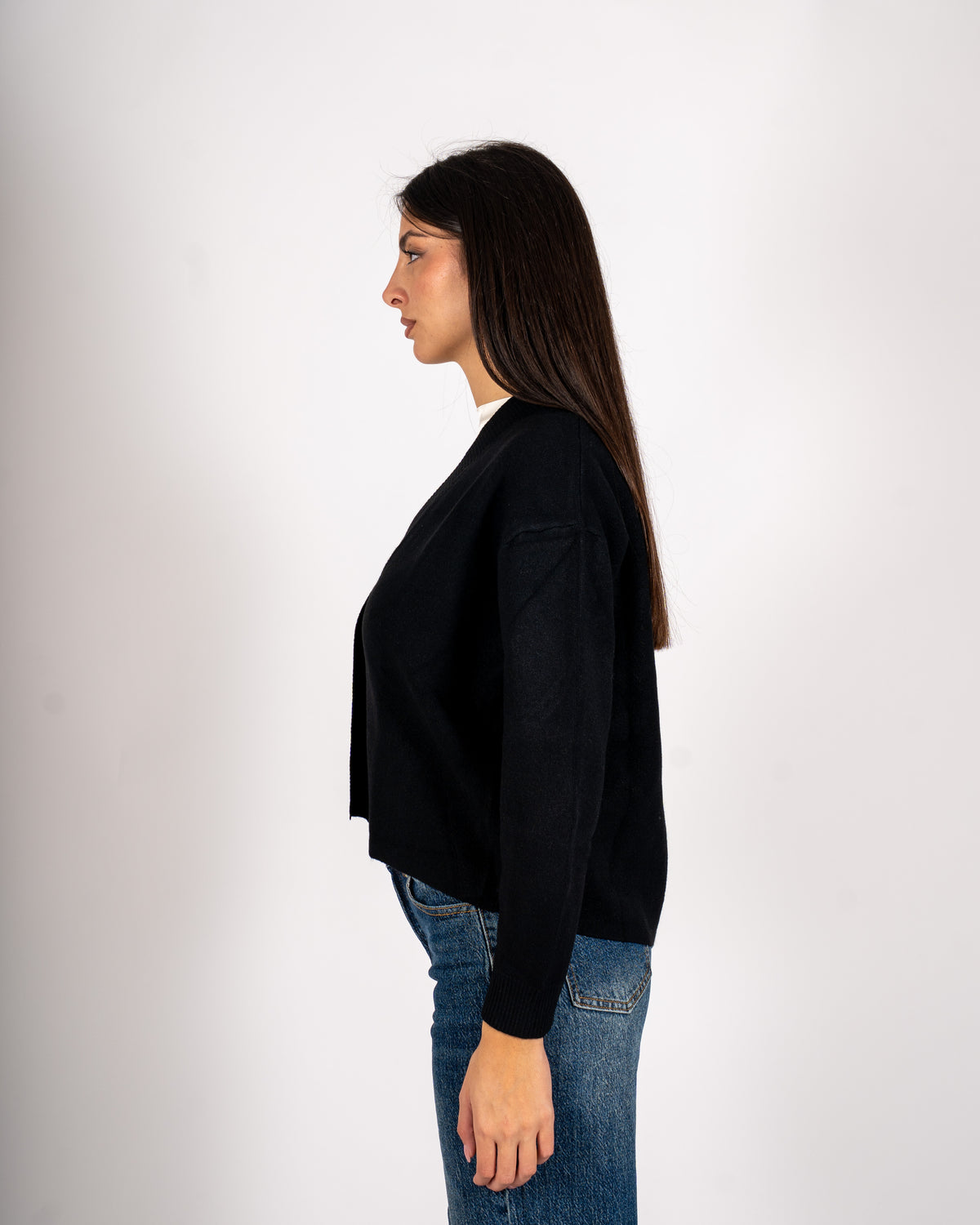 Cardigan in maglia con un bottone - Ilaria
