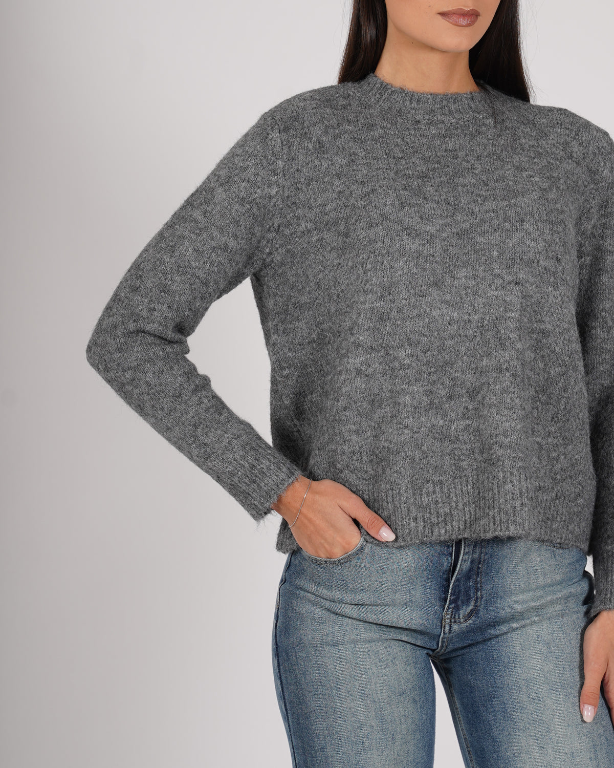 Maglia girocollo in mano mohair - Buffa