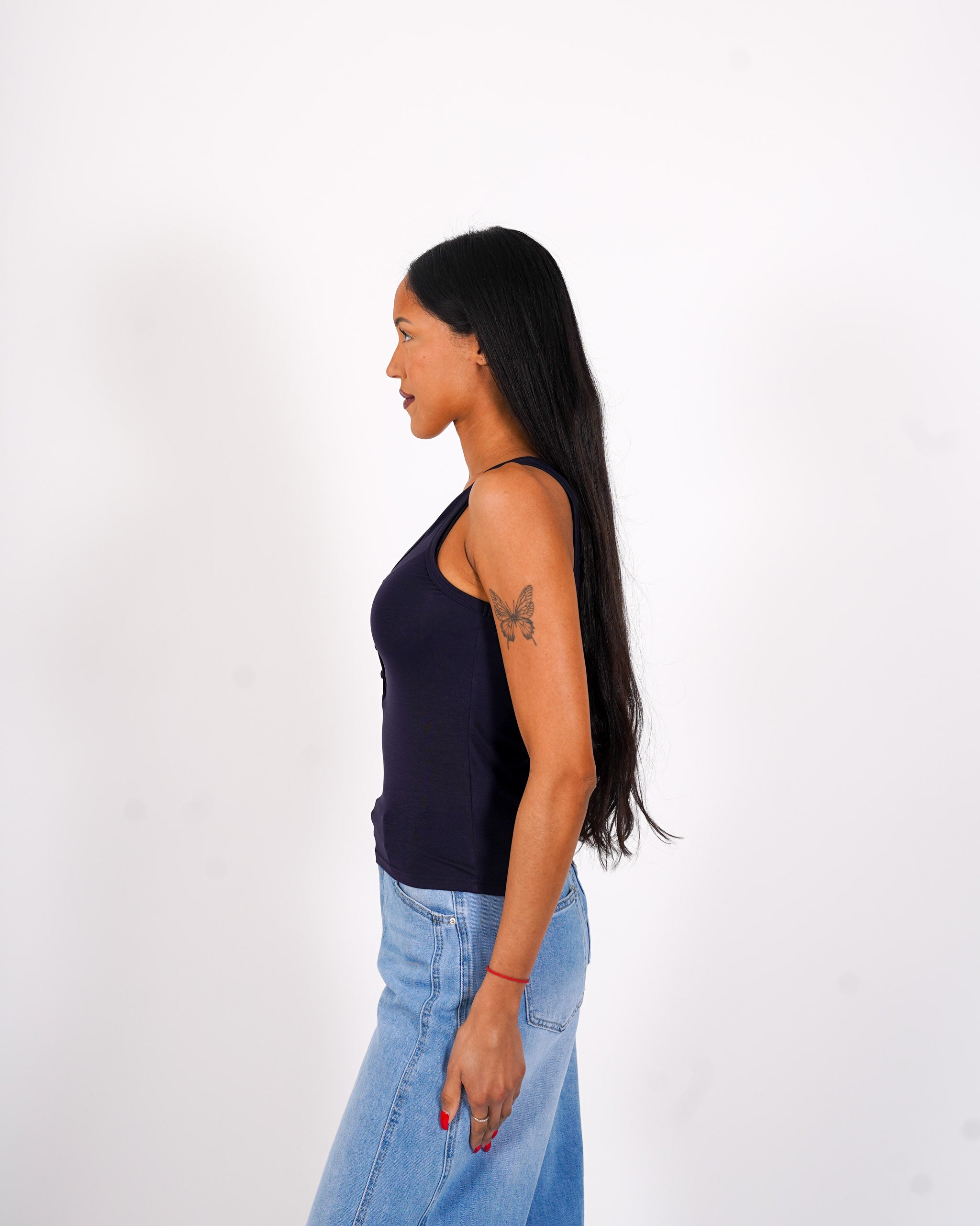 Canotta con bottoncini frontali - Abulica