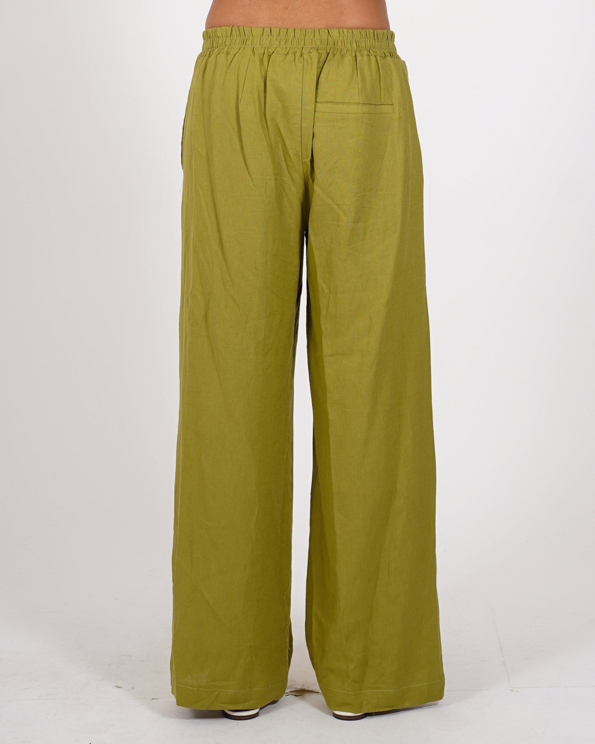 Pantaloni con baschina e gamba larga - Vivace