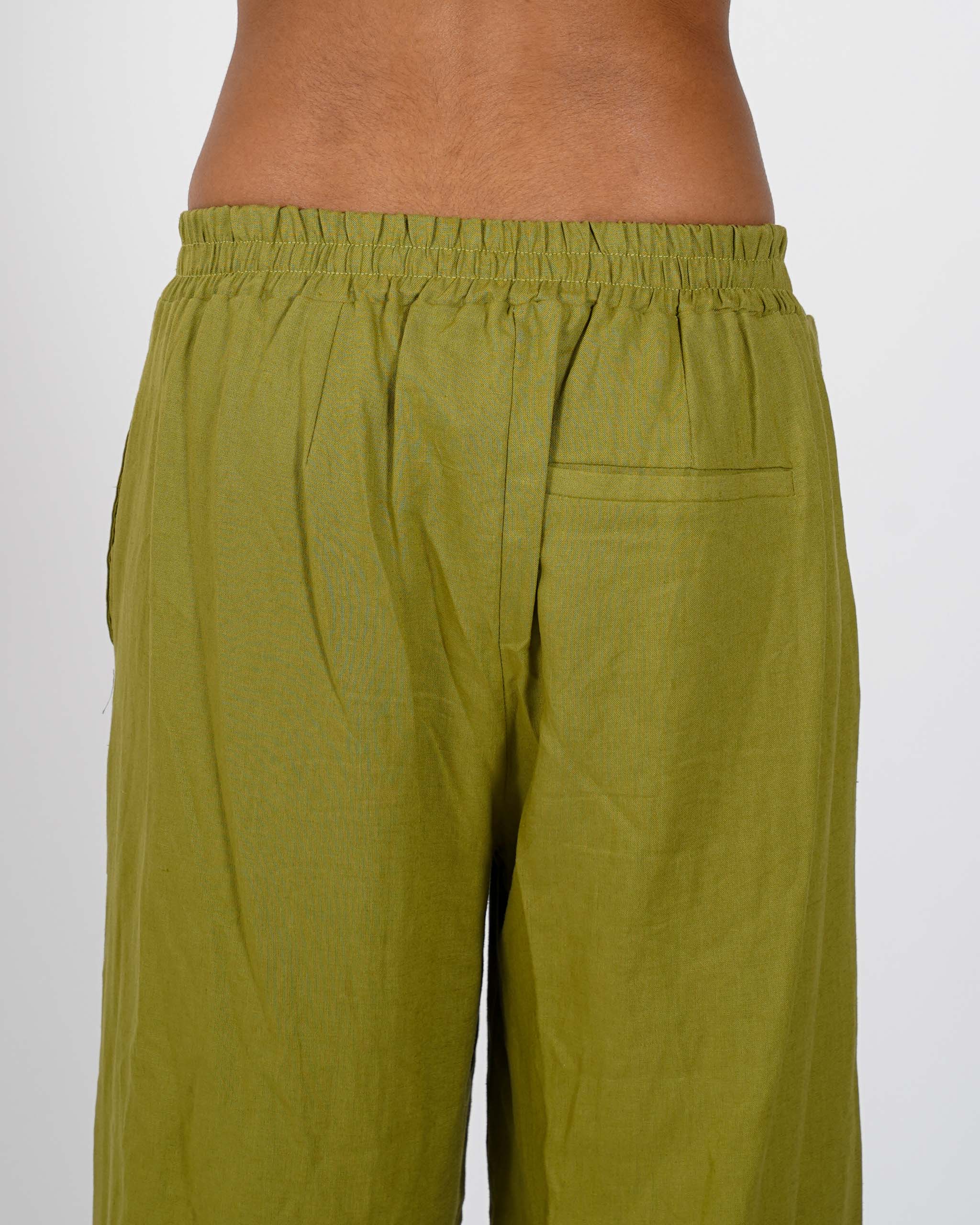 Pantaloni con baschina e gamba larga - Vivace