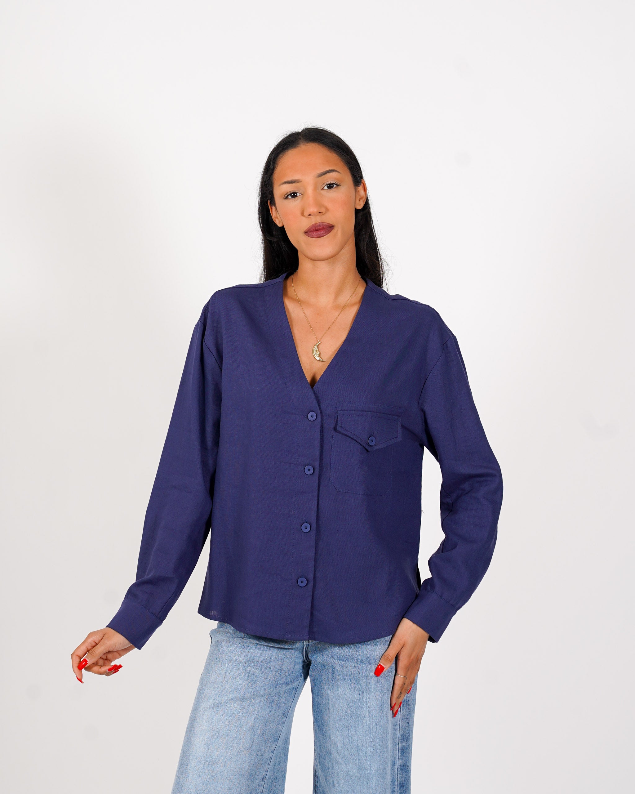 Camicia over con tasche - Finezza
