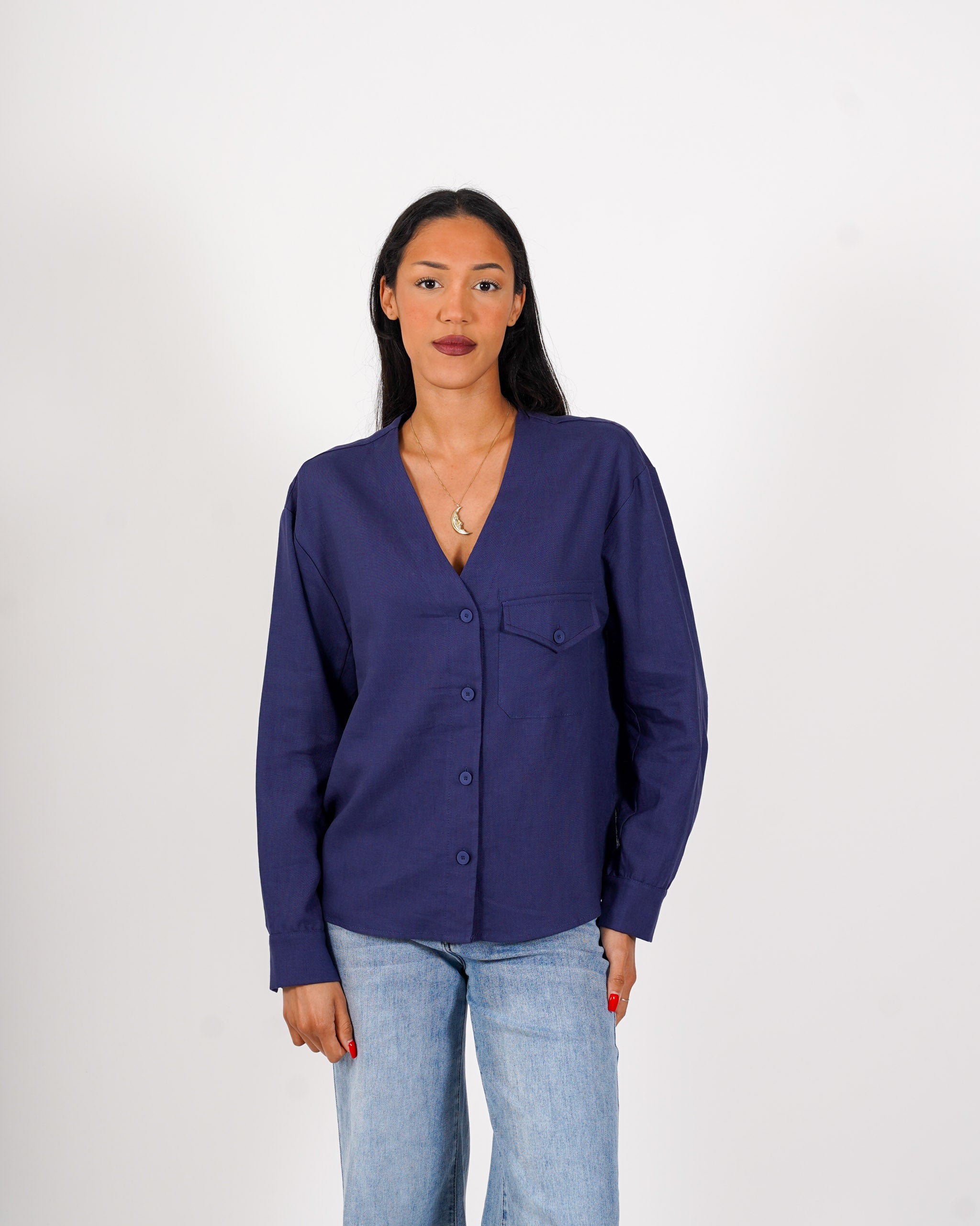 Camicia over con tasche - Finezza