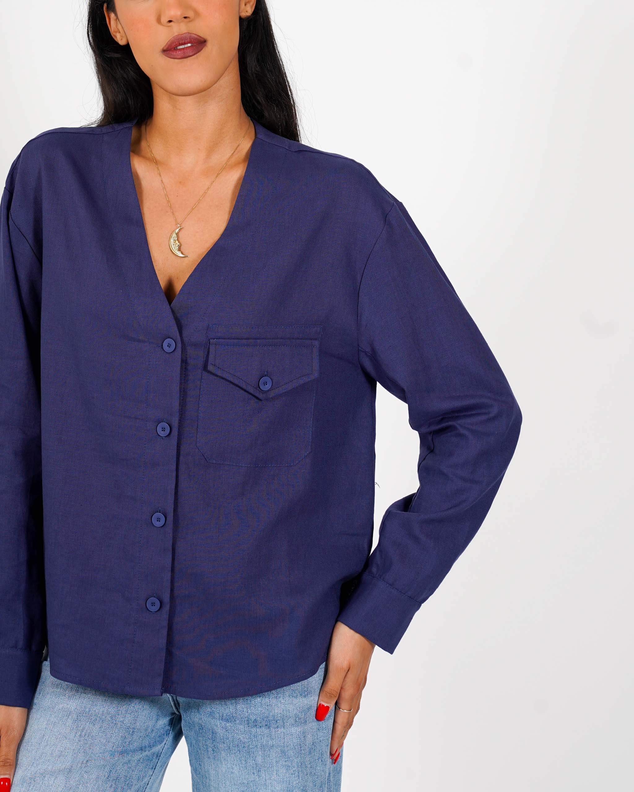 Camicia over con tasche - Finezza