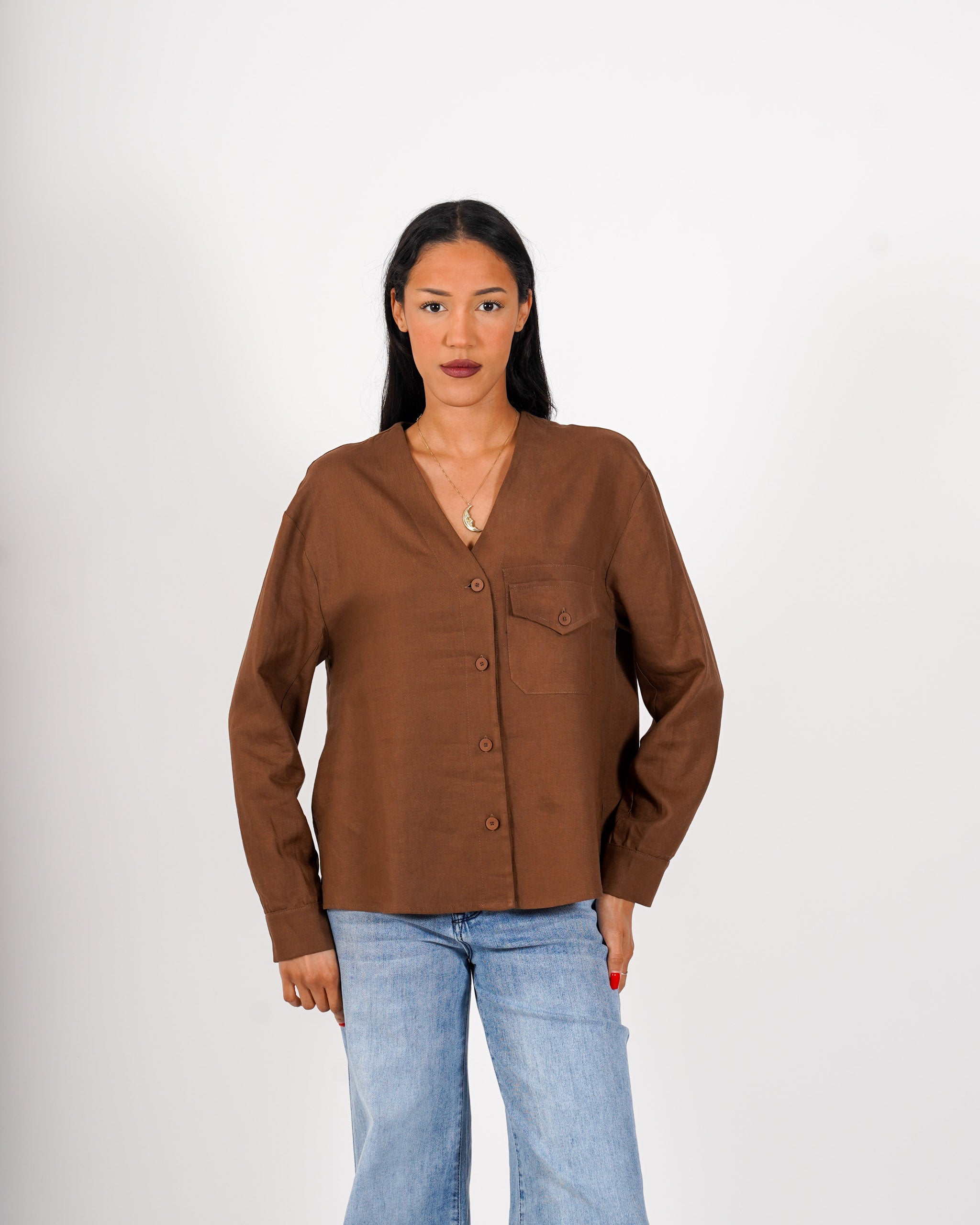 Camicia over con tasche - Finezza