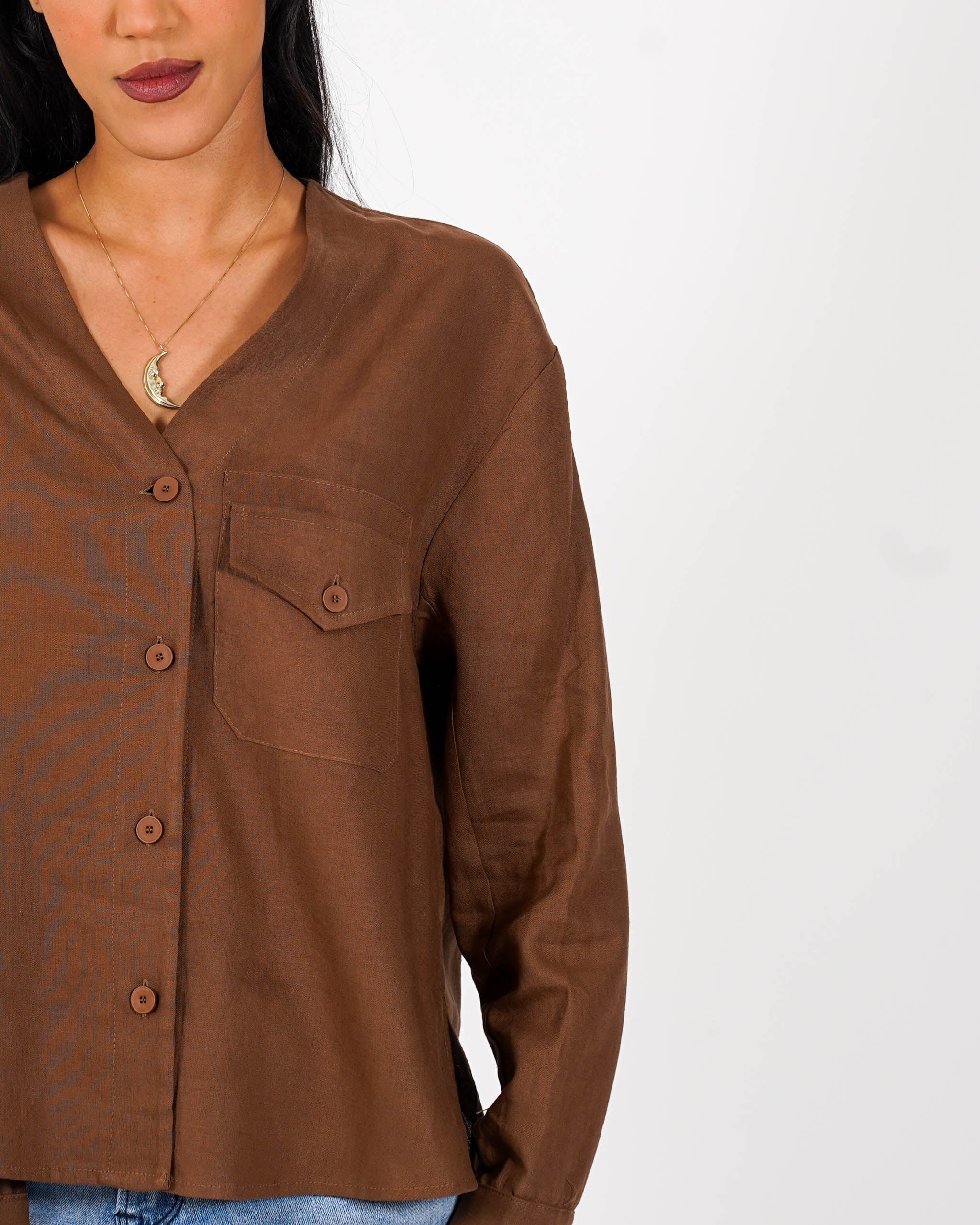 Camicia over con tasche - Finezza