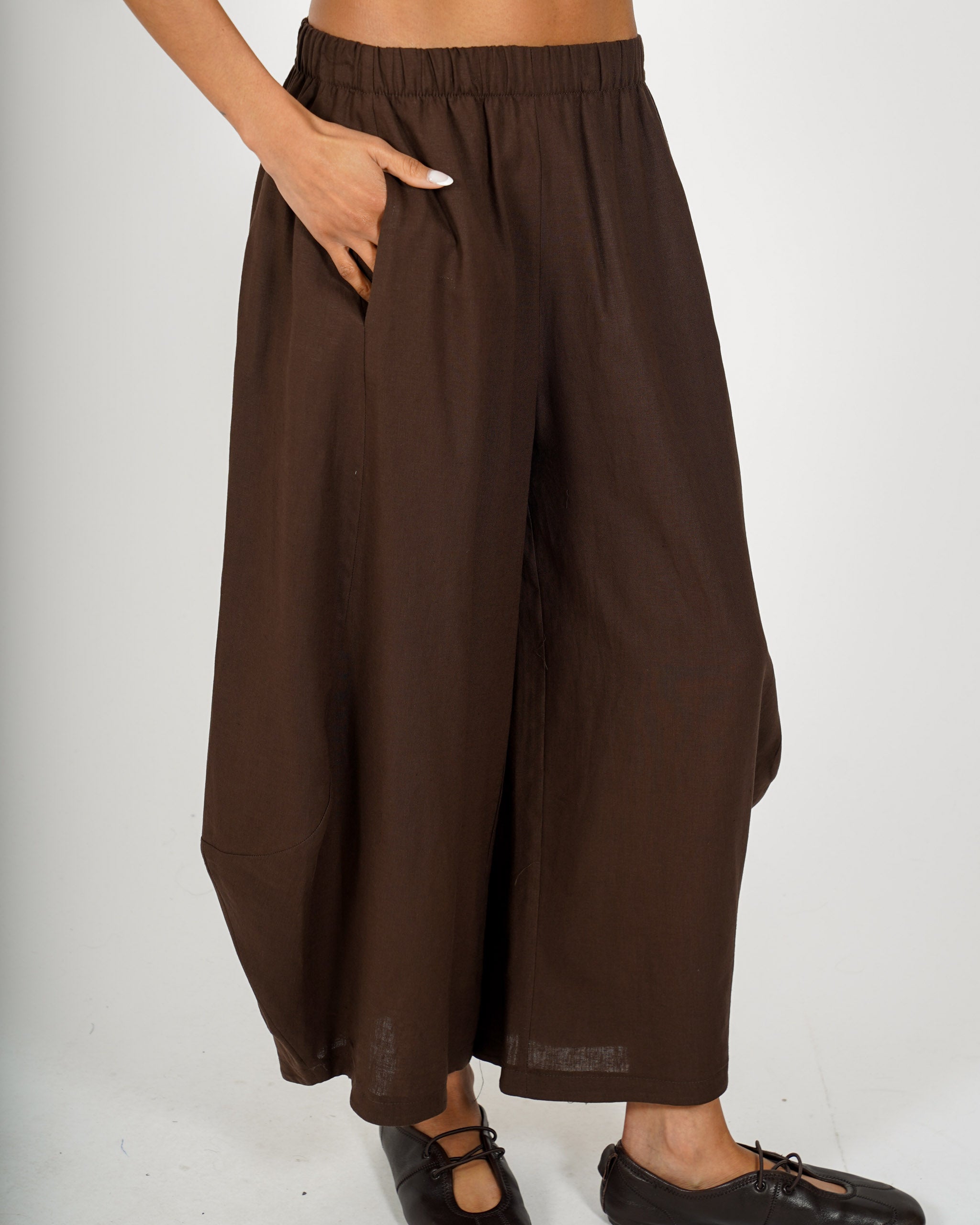 Pantaloni baloon in lino - Solerzia