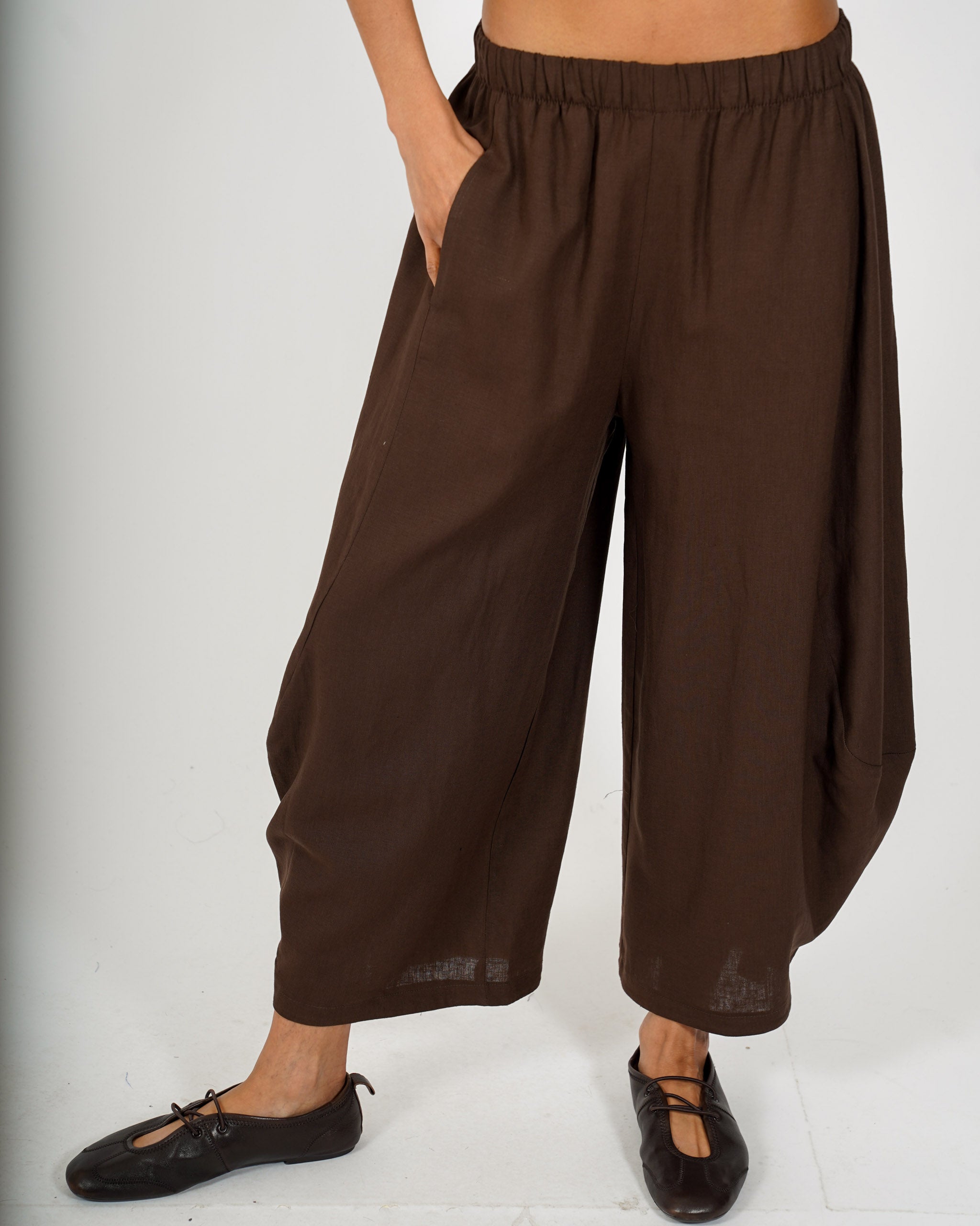 Pantaloni baloon in lino - Solerzia