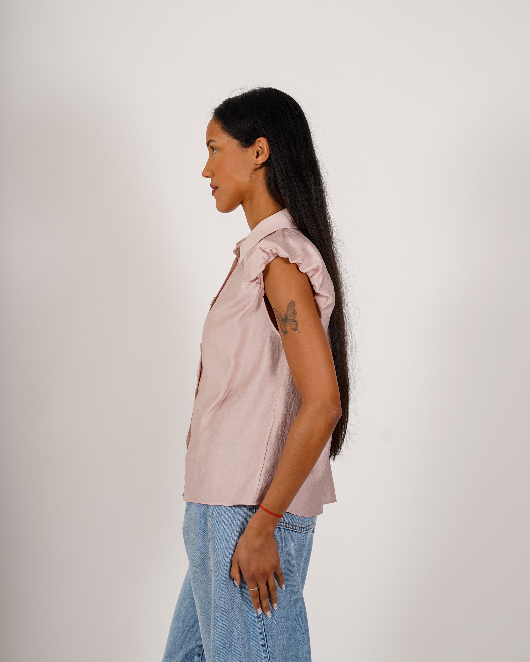 Camicia mezza manica in viscosa - Centrata