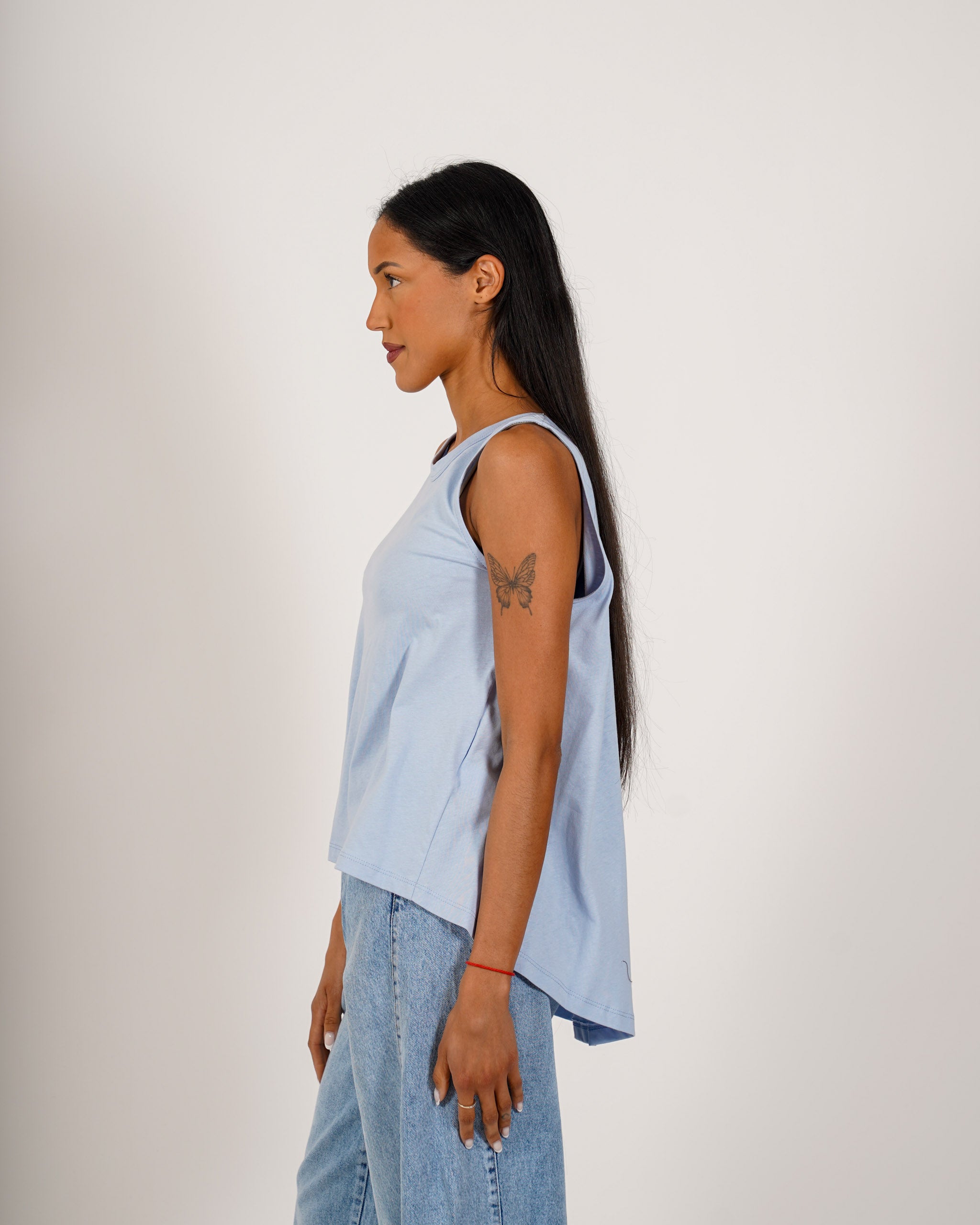 Canotta stondata in cotone - Berenice
