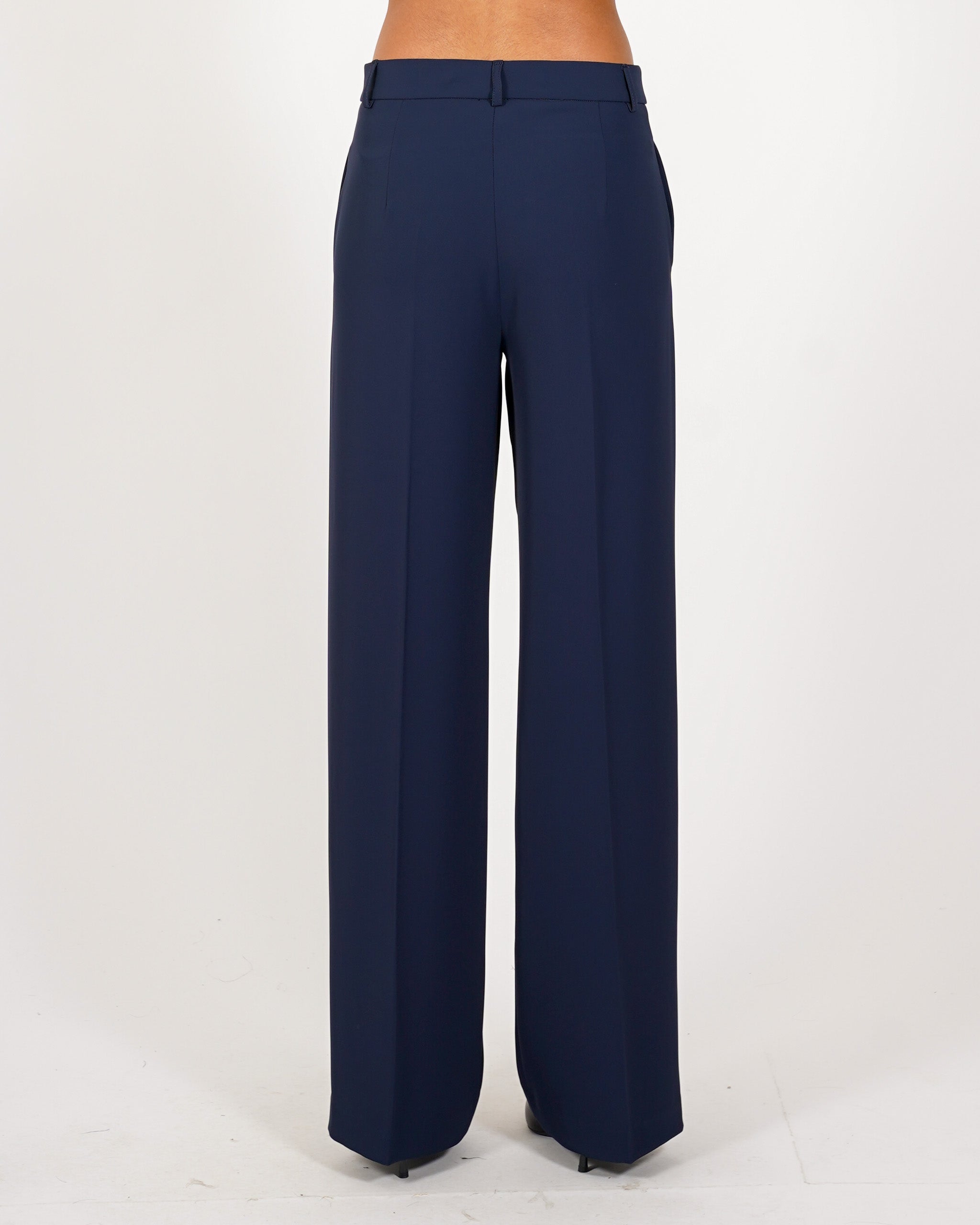 Pantaloni regular fit in tessuto crepe - Giovanna
