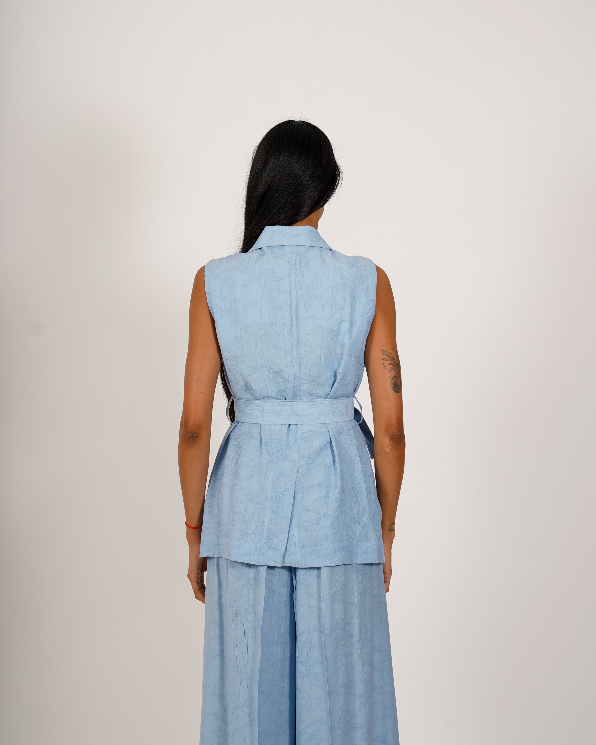 Coordinato gilet monopetto e pantalone regular fit - Moretta