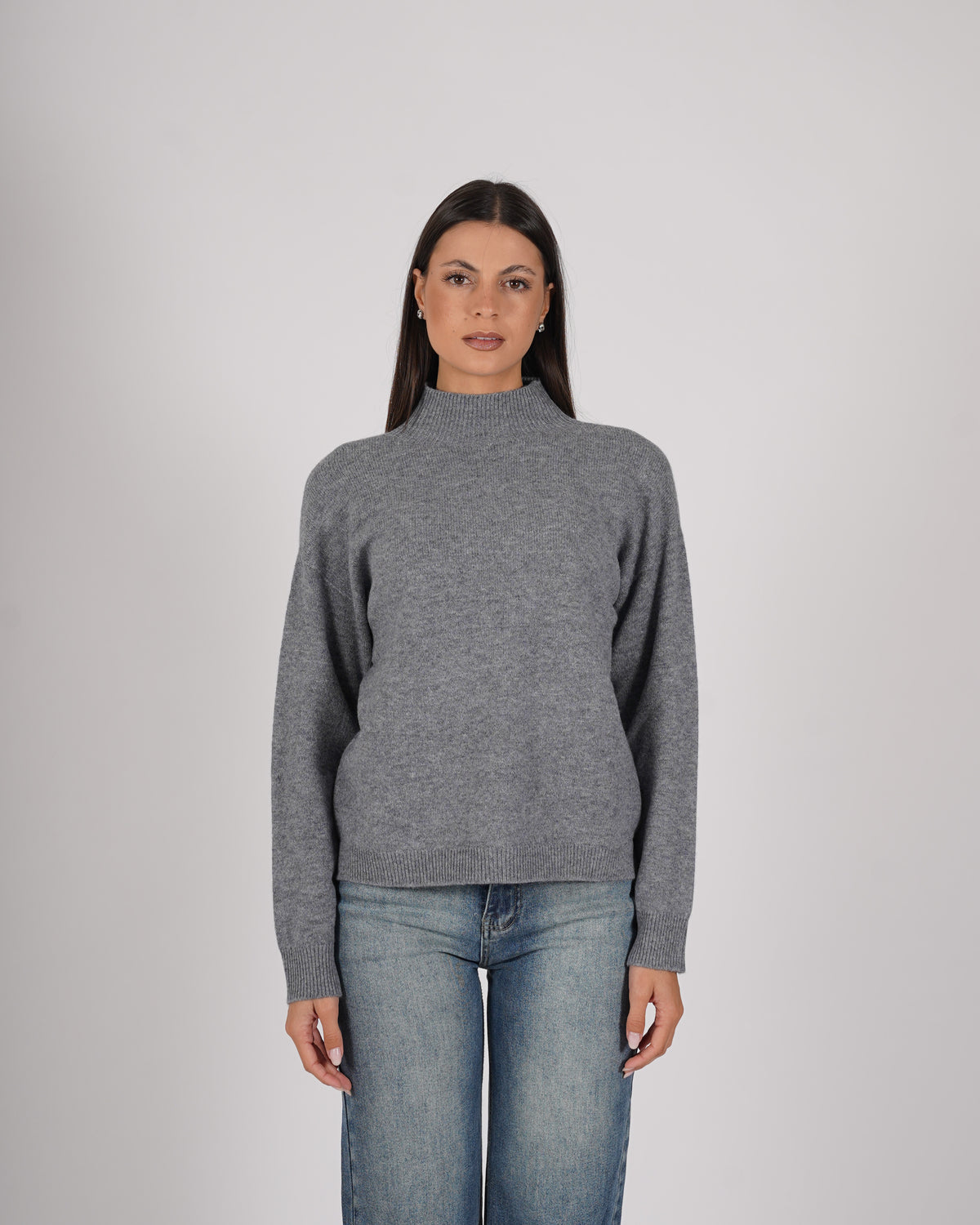 Maglia collo alto in mano lana - Migliana