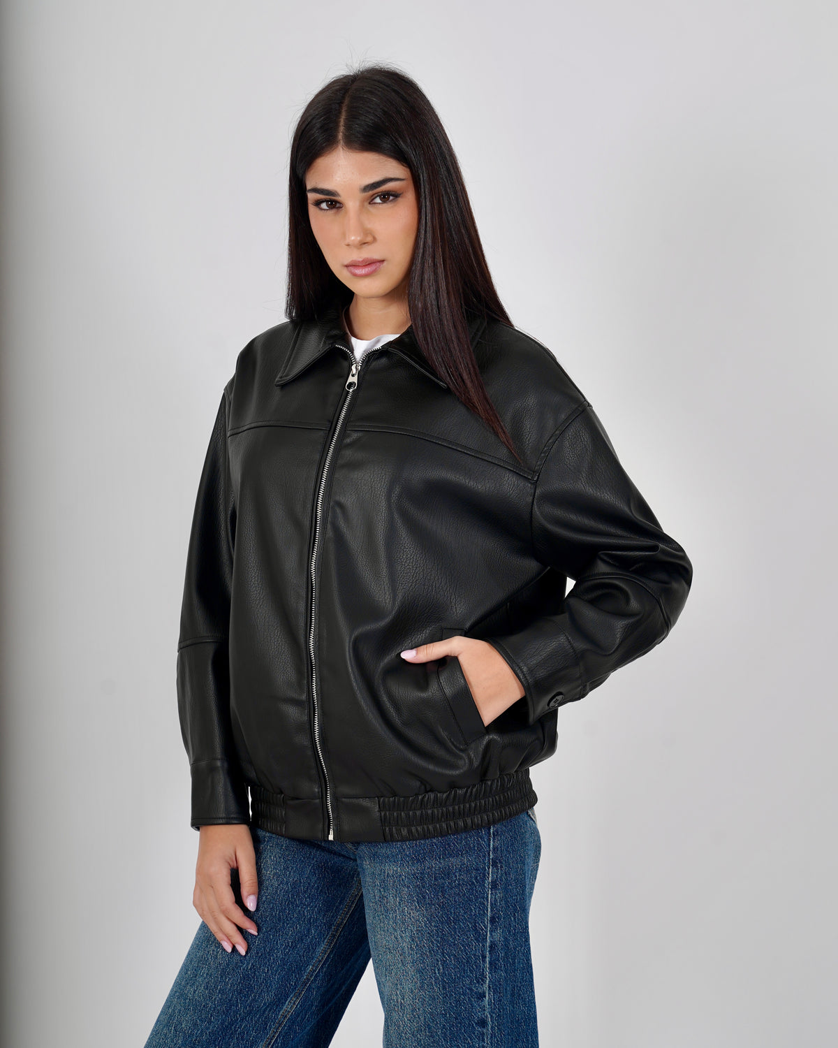 Bomber over in ecopelle - Clementina