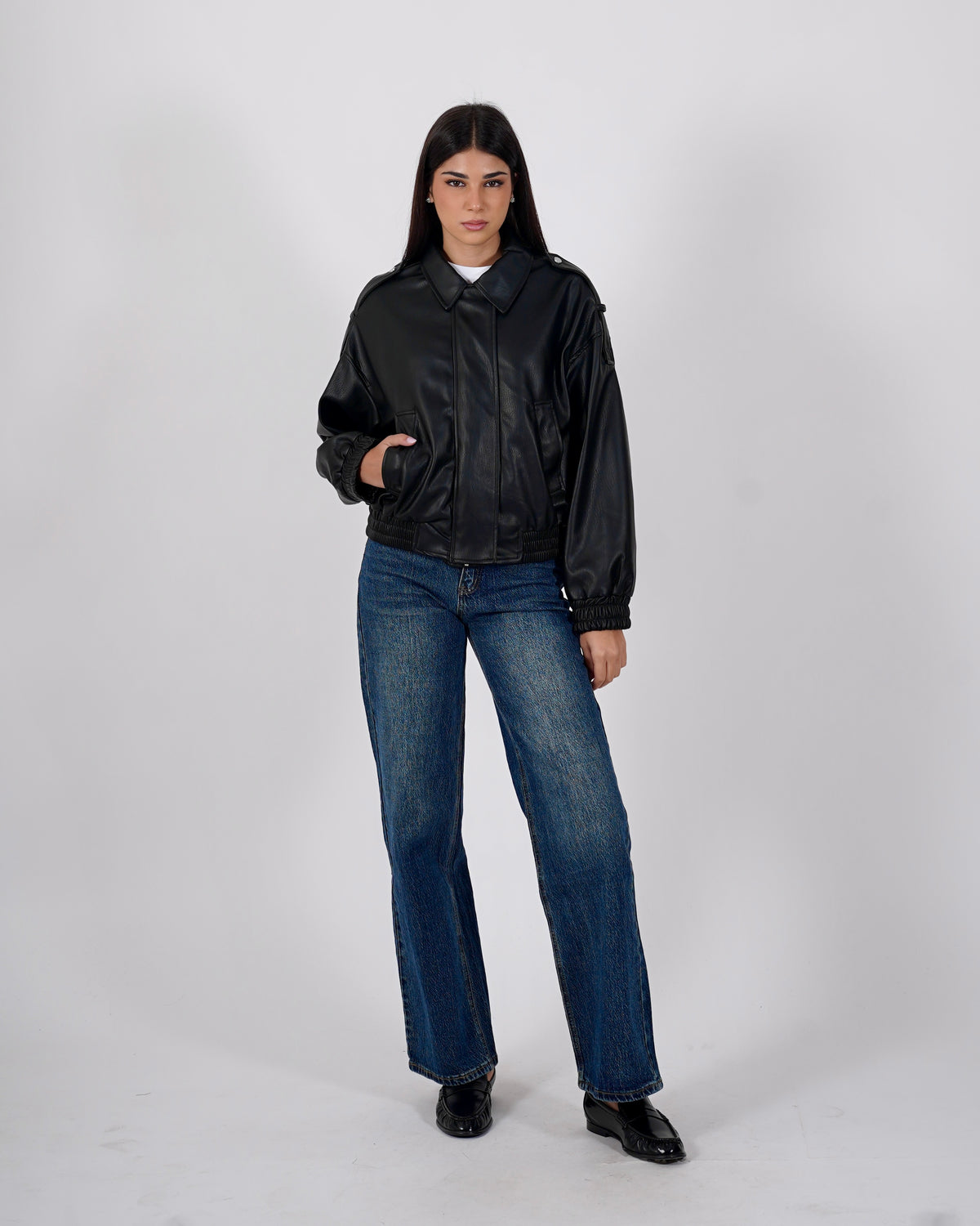 Bomber over in ecopelle - Lisandra