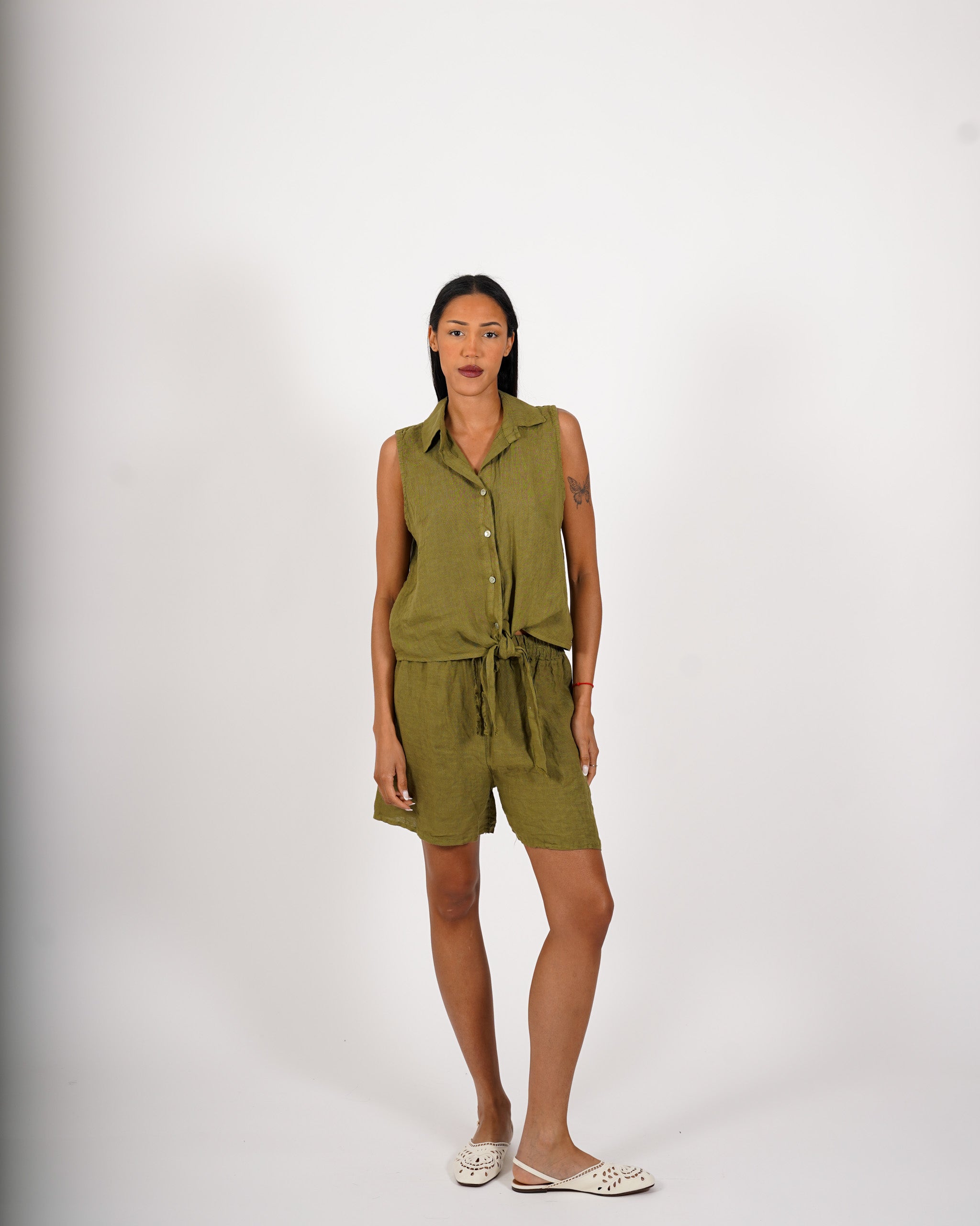 Coordinato camicia con nodo e bermuda - Maldera