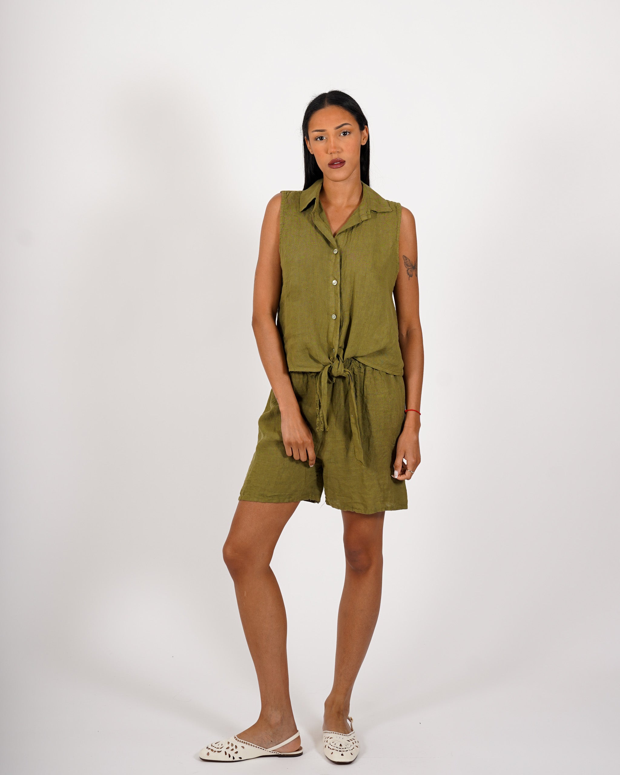 Coordinato camicia con nodo e bermuda - Maldera