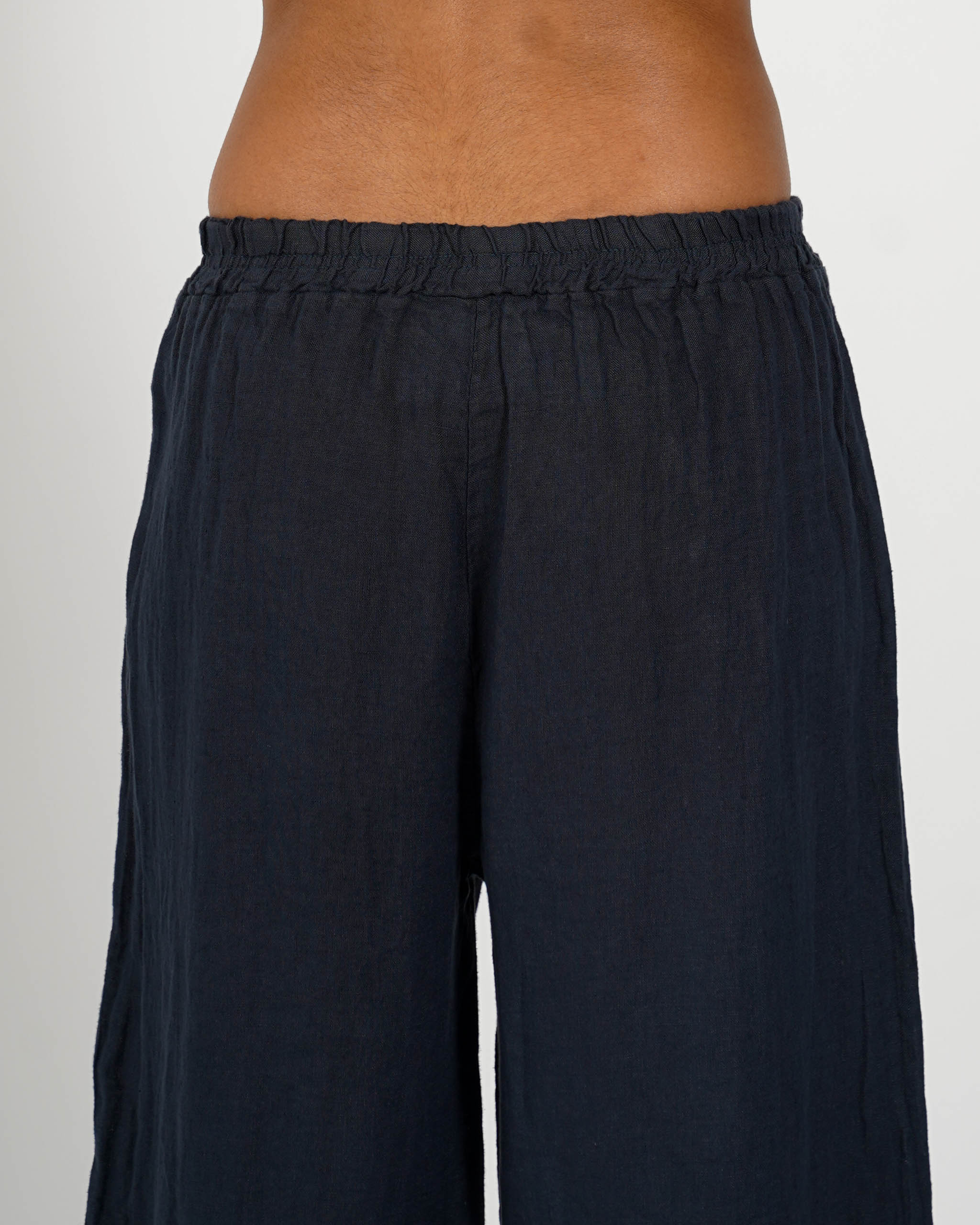 Pantaloni con ricamo elastico in vita e coulisse - Galletti