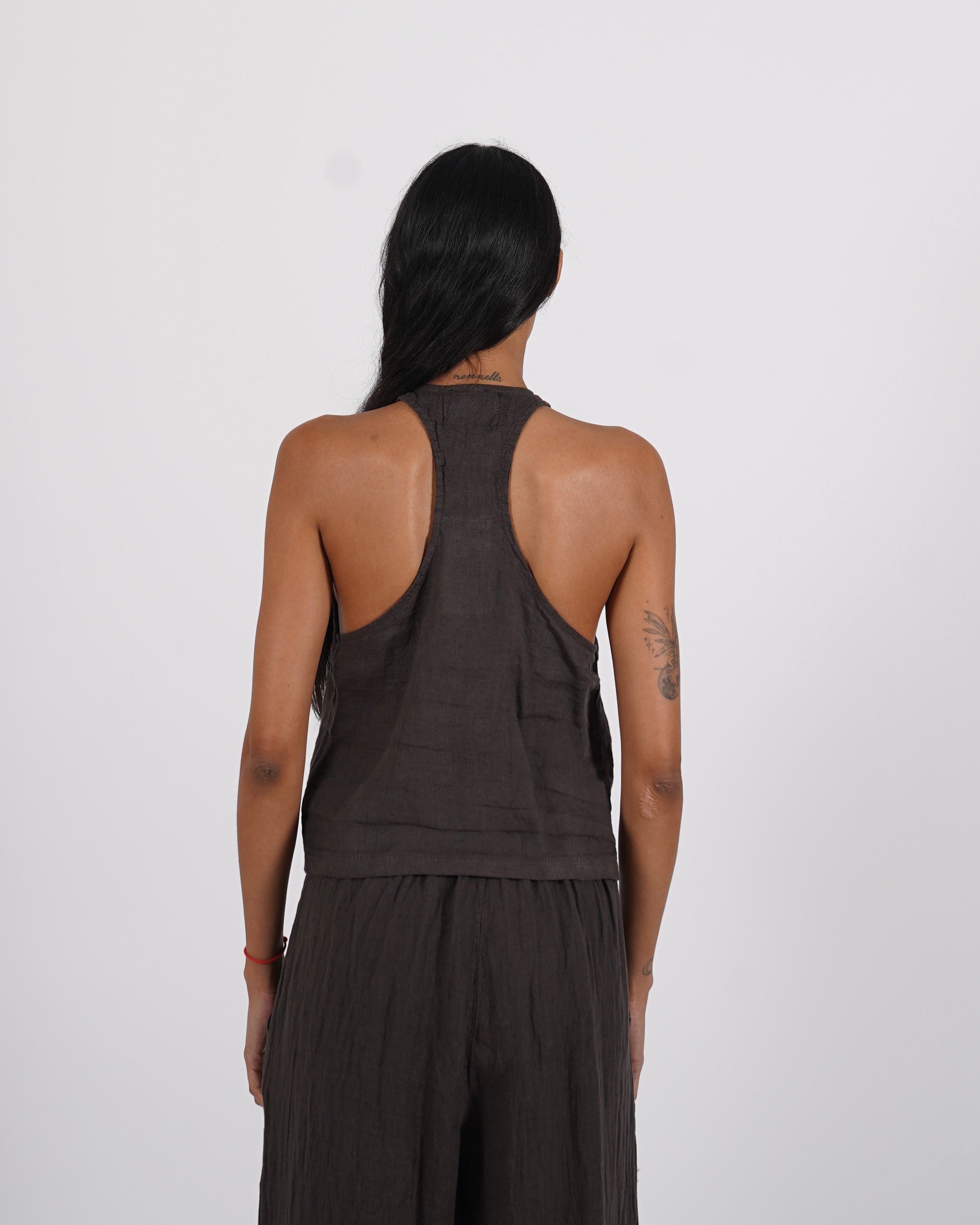 Gilet monopetto in lino - Dimessa