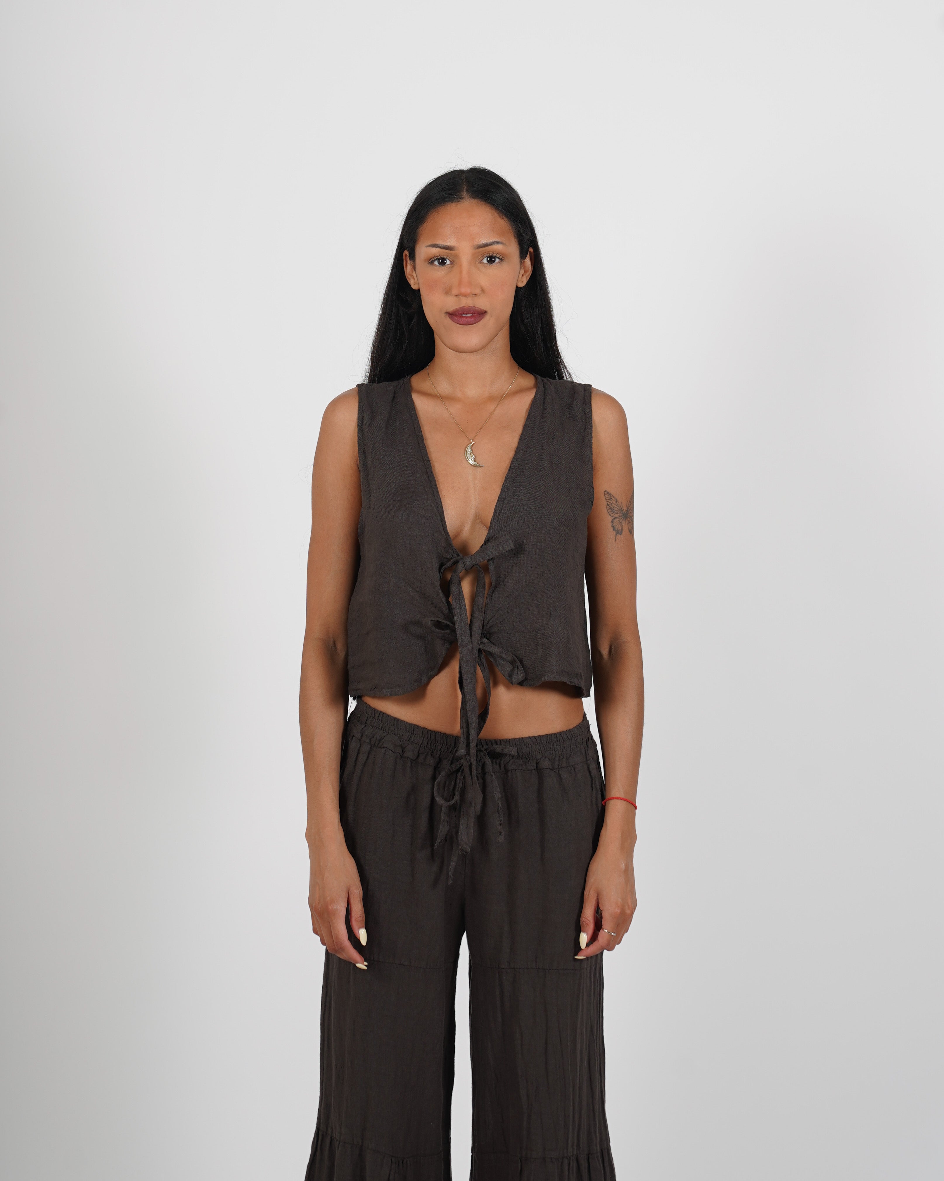 Gilet monopetto con coulisse - Stroppa