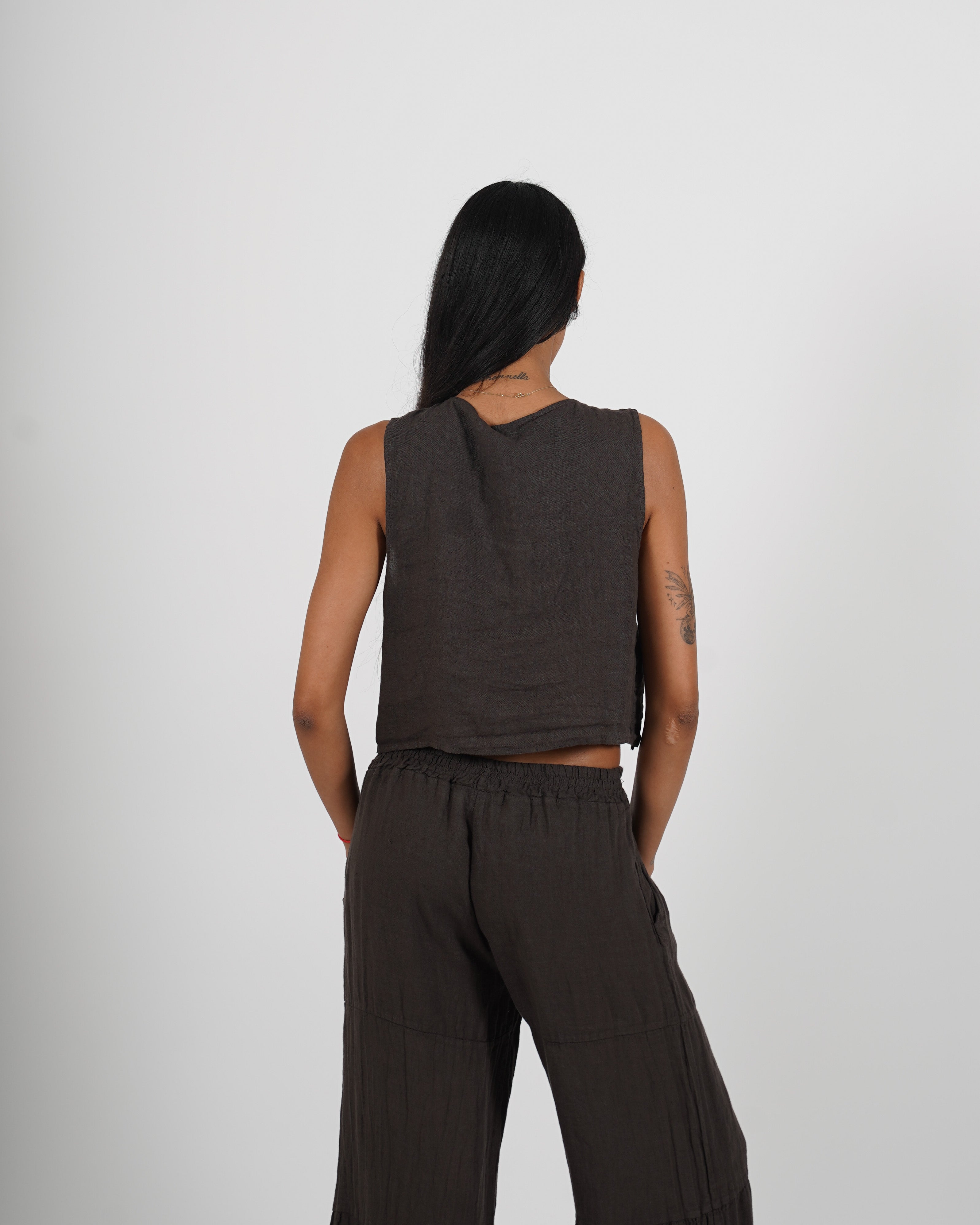 Gilet monopetto con coulisse - Stroppa