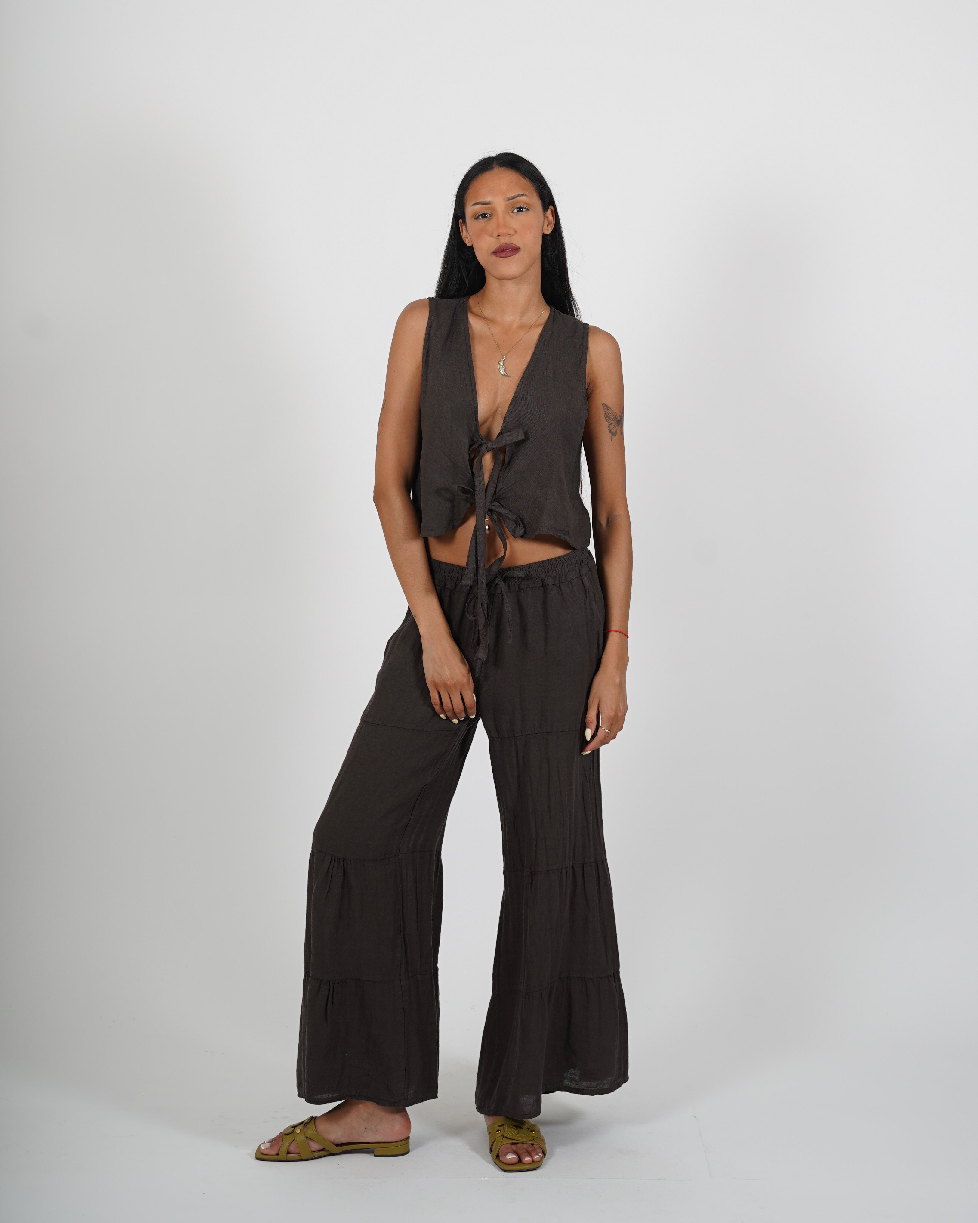 Gilet monopetto con coulisse - Stroppa