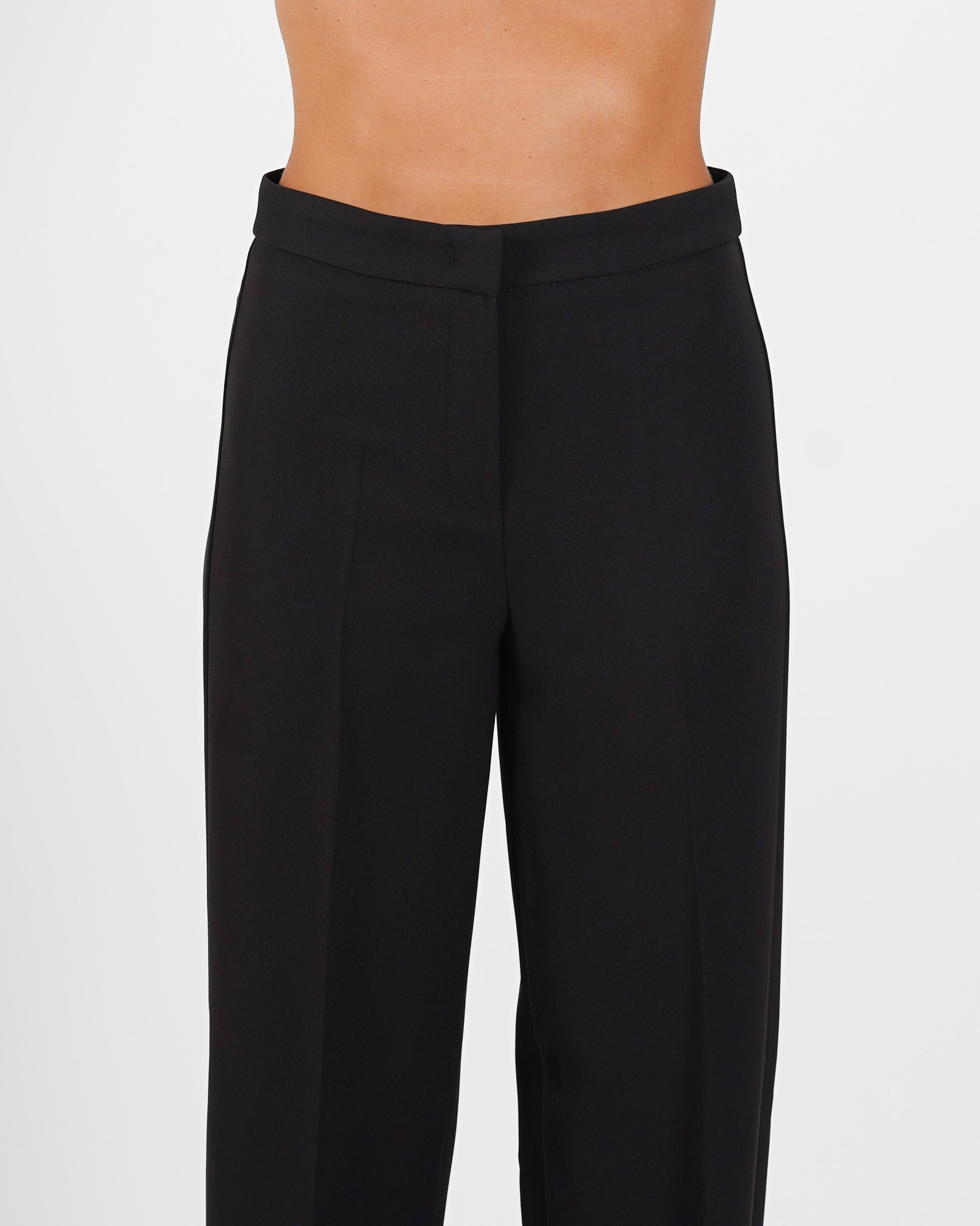 Pantaloni regular fit in tessuto crepe - Giovanna