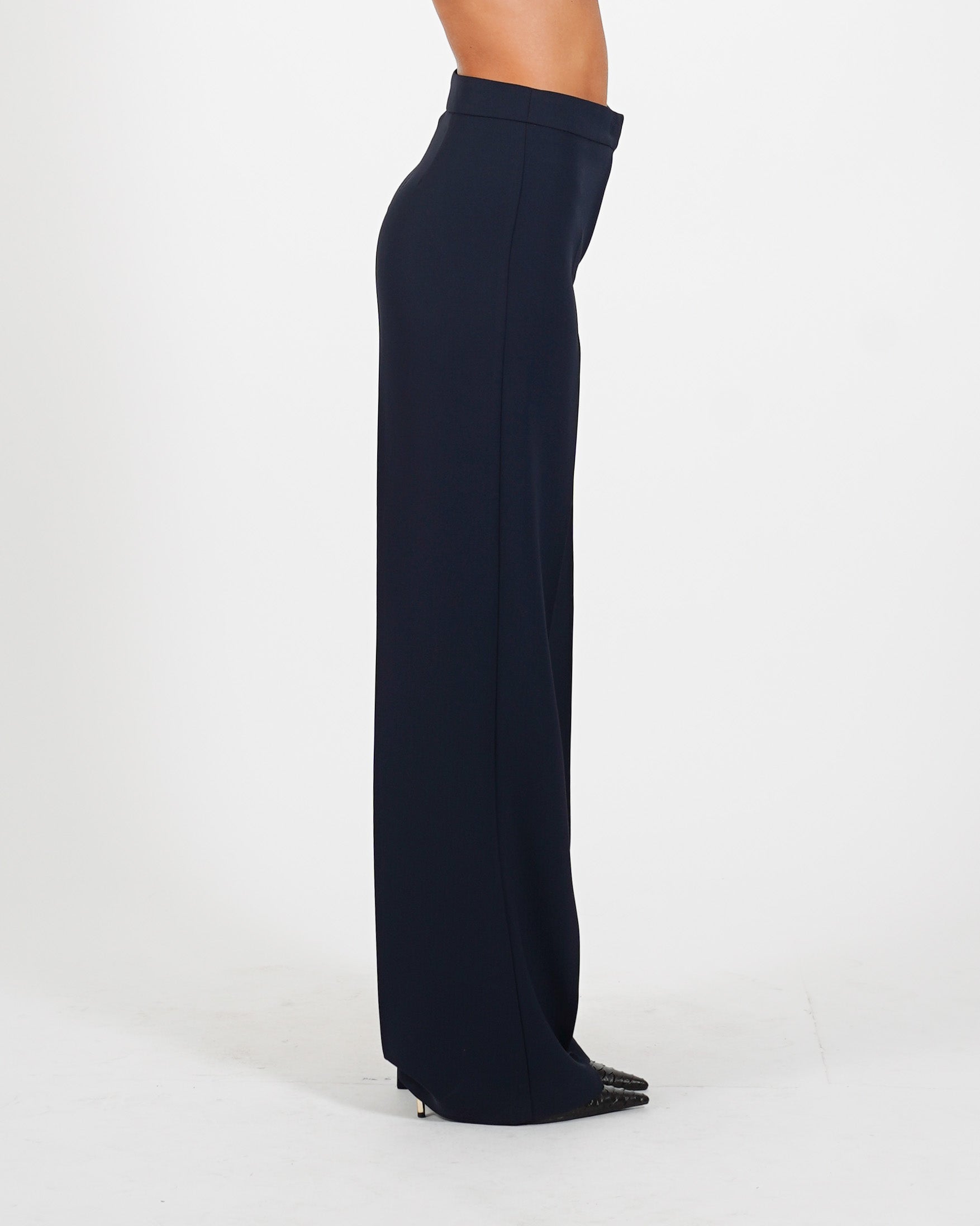 Pantaloni regular fit in tessuto crepe - Giovanna