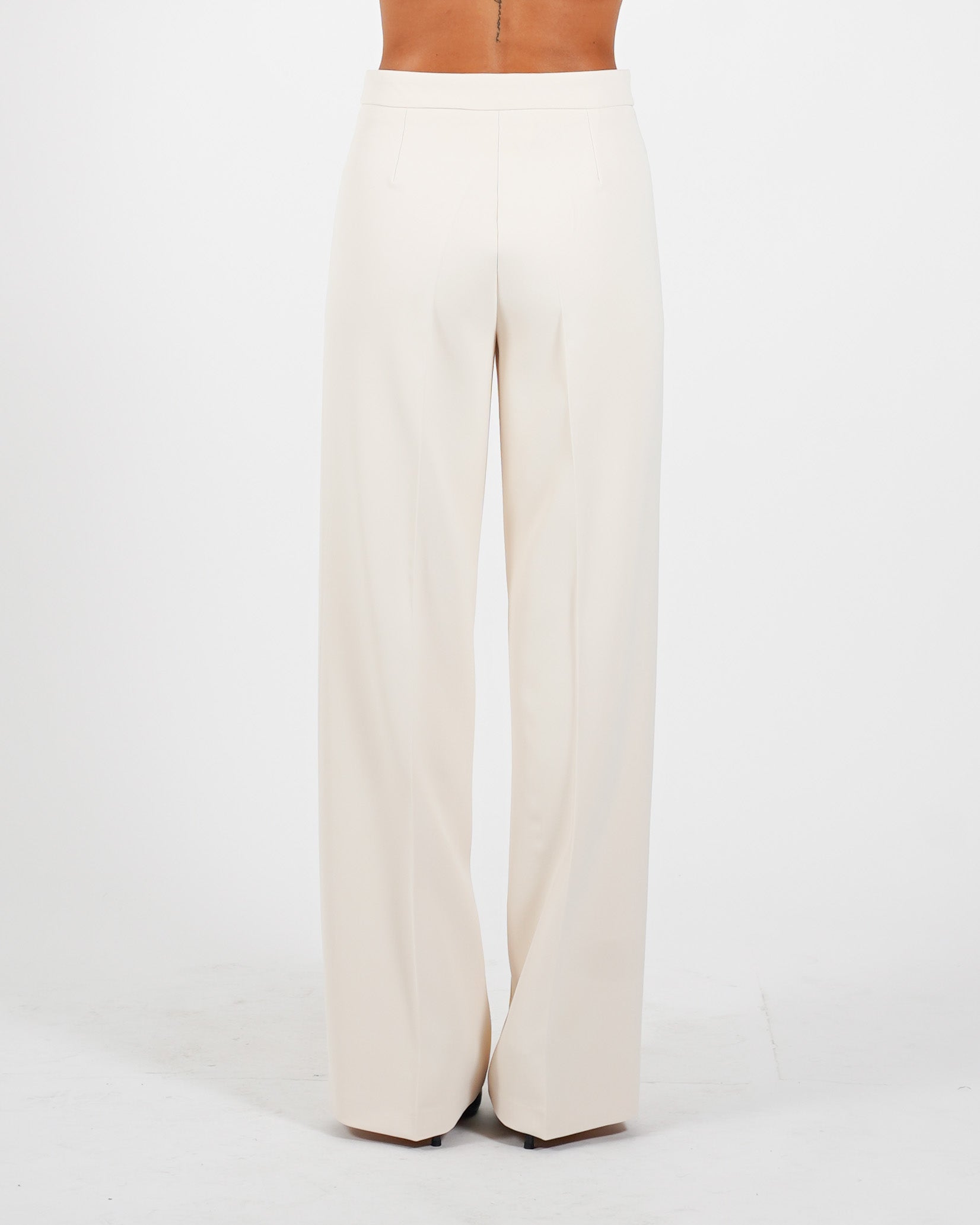 Pantaloni regular fit in tessuto crepe - Giovanna