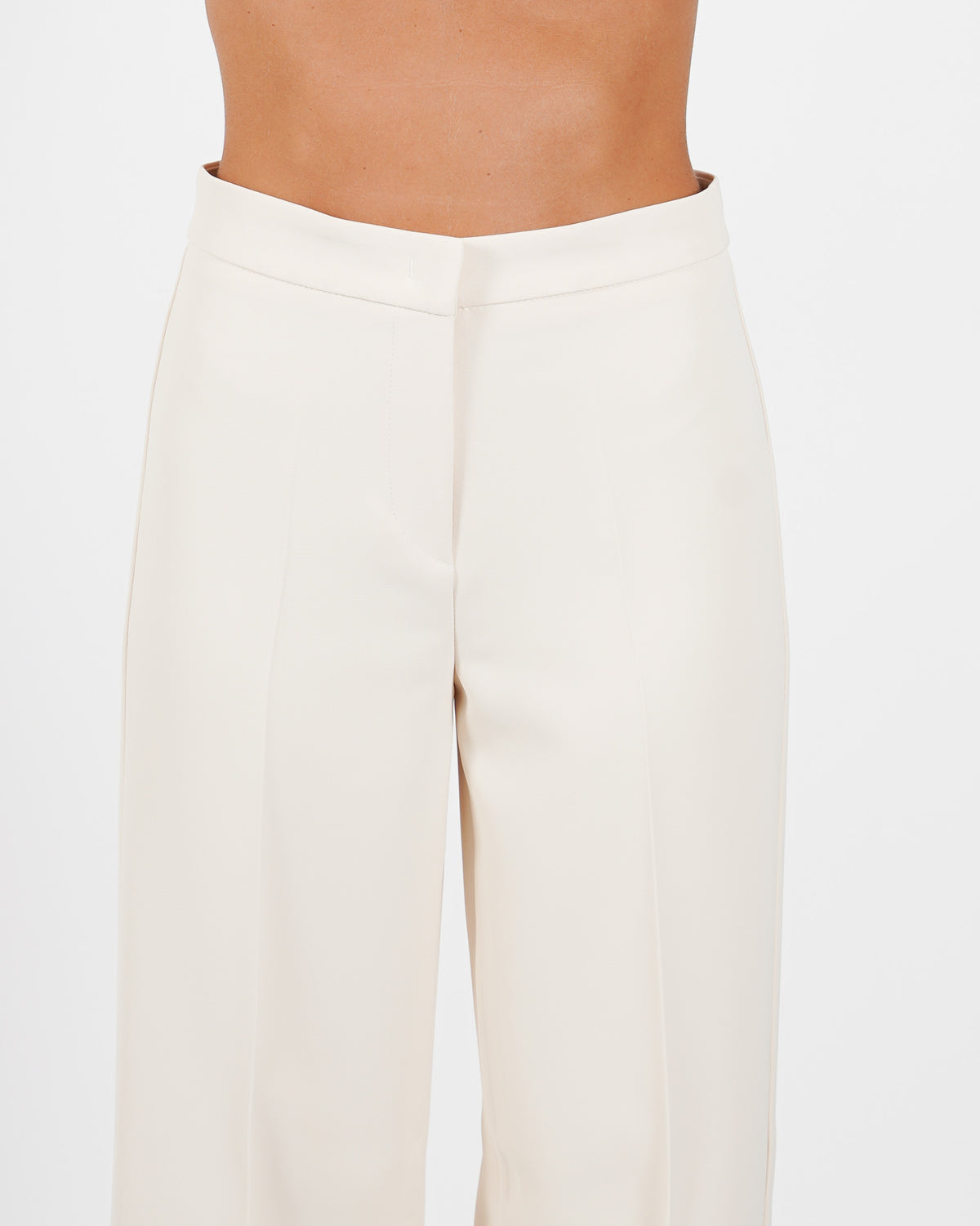 Pantaloni regular fit in tessuto crepe - Giovanna