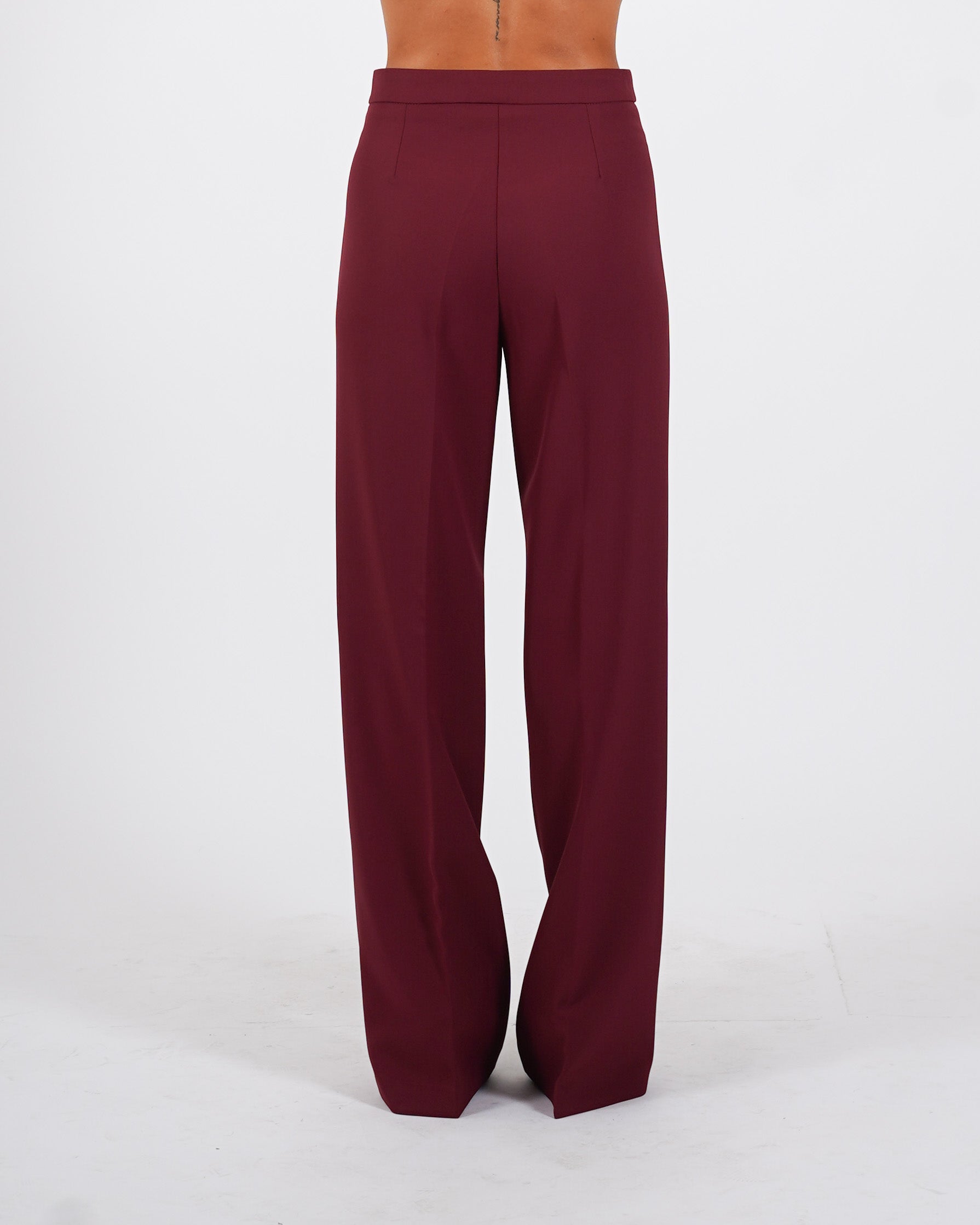 Pantaloni regular fit in tessuto crepe - Giovanna