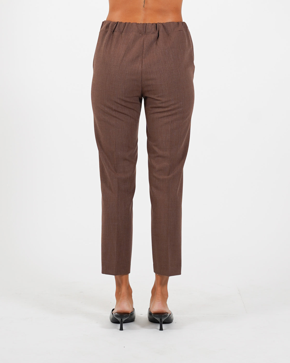 Pantaloni slim fit con elastico in fresco lana - Judas