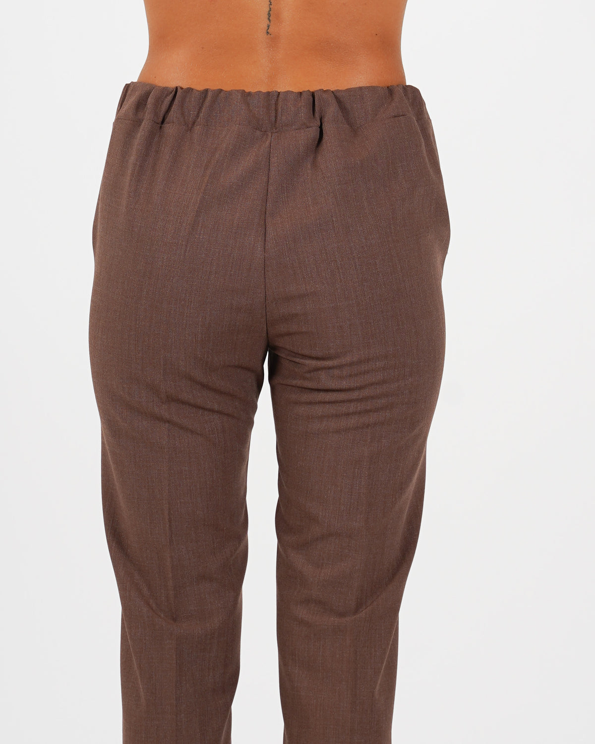 Pantaloni slim fit con elastico in fresco lana - Judas