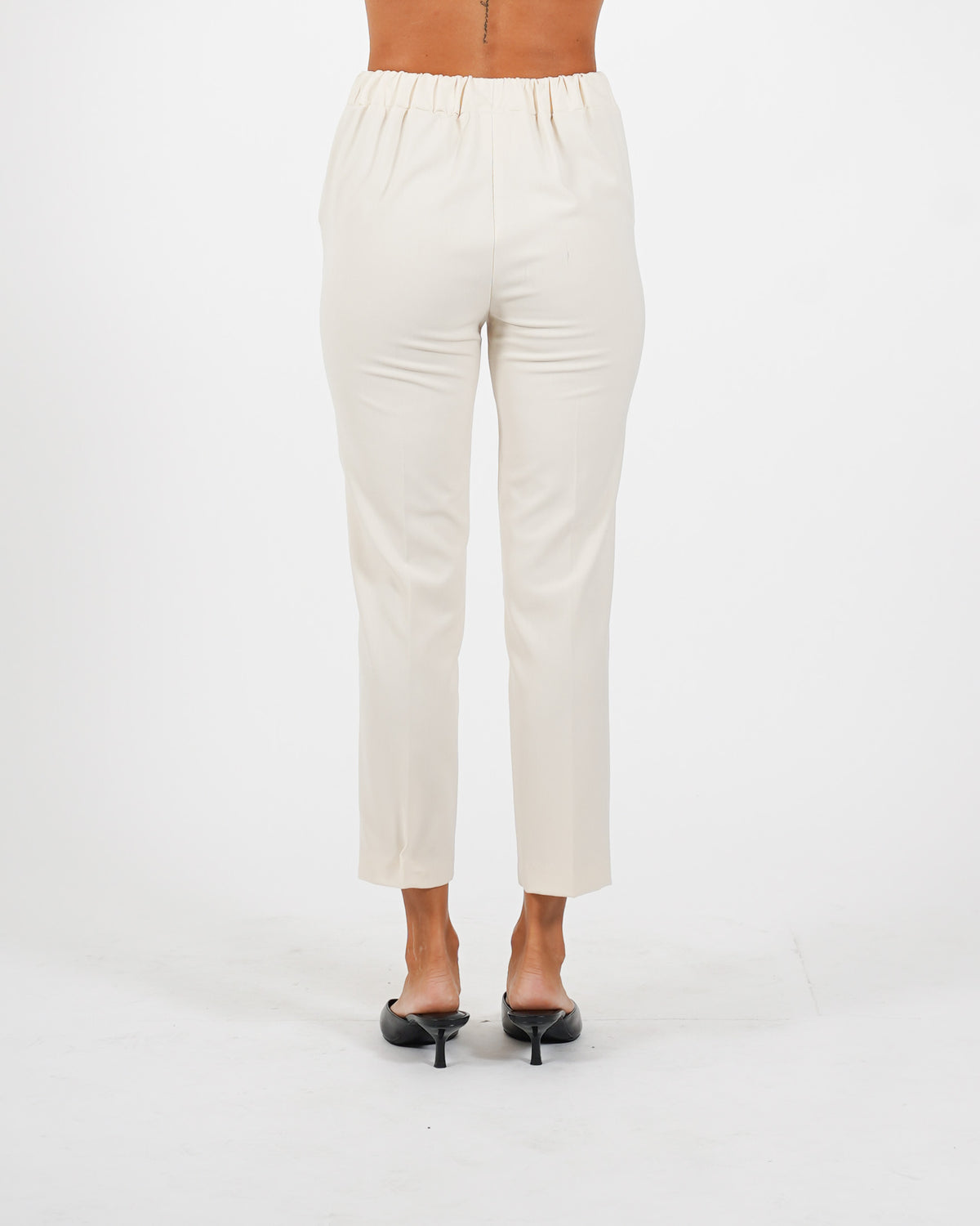 Pantaloni slim fit con elastico in fresco lana - Judas