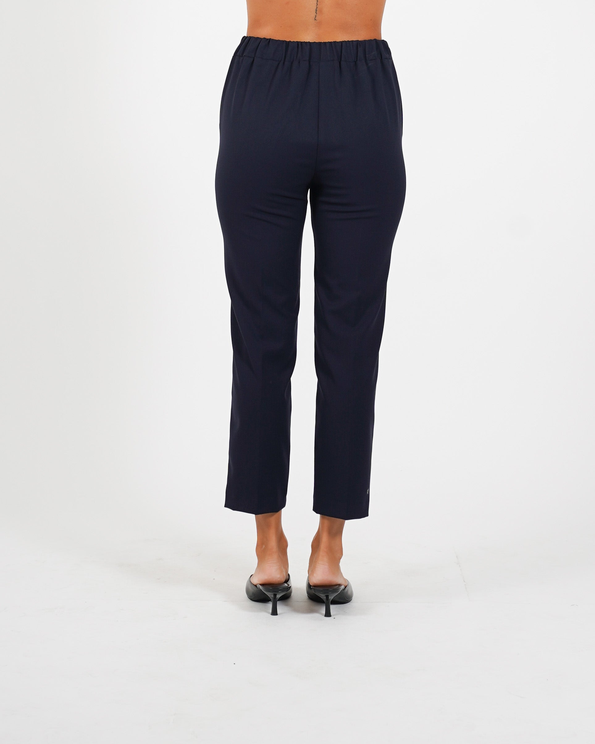 Pantaloni slim fit con elastico in fresco lana - Judas