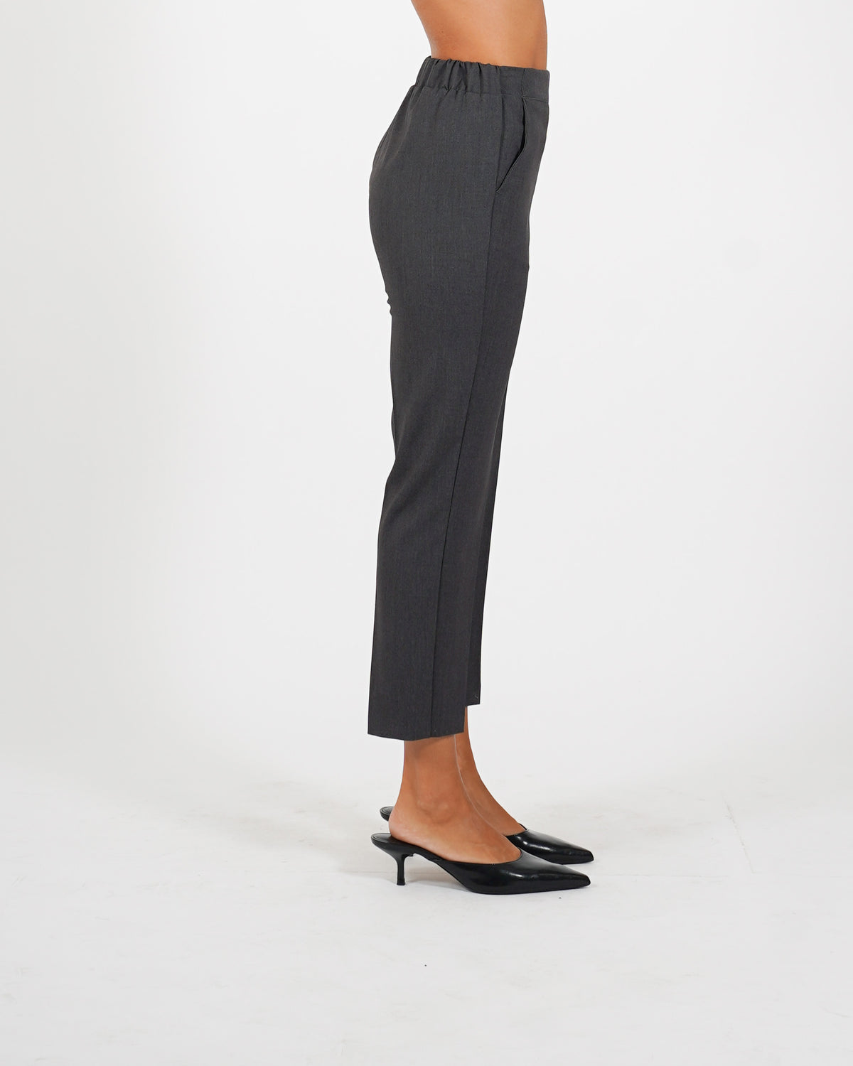 Pantaloni slim fit con elastico in fresco lana - Judas