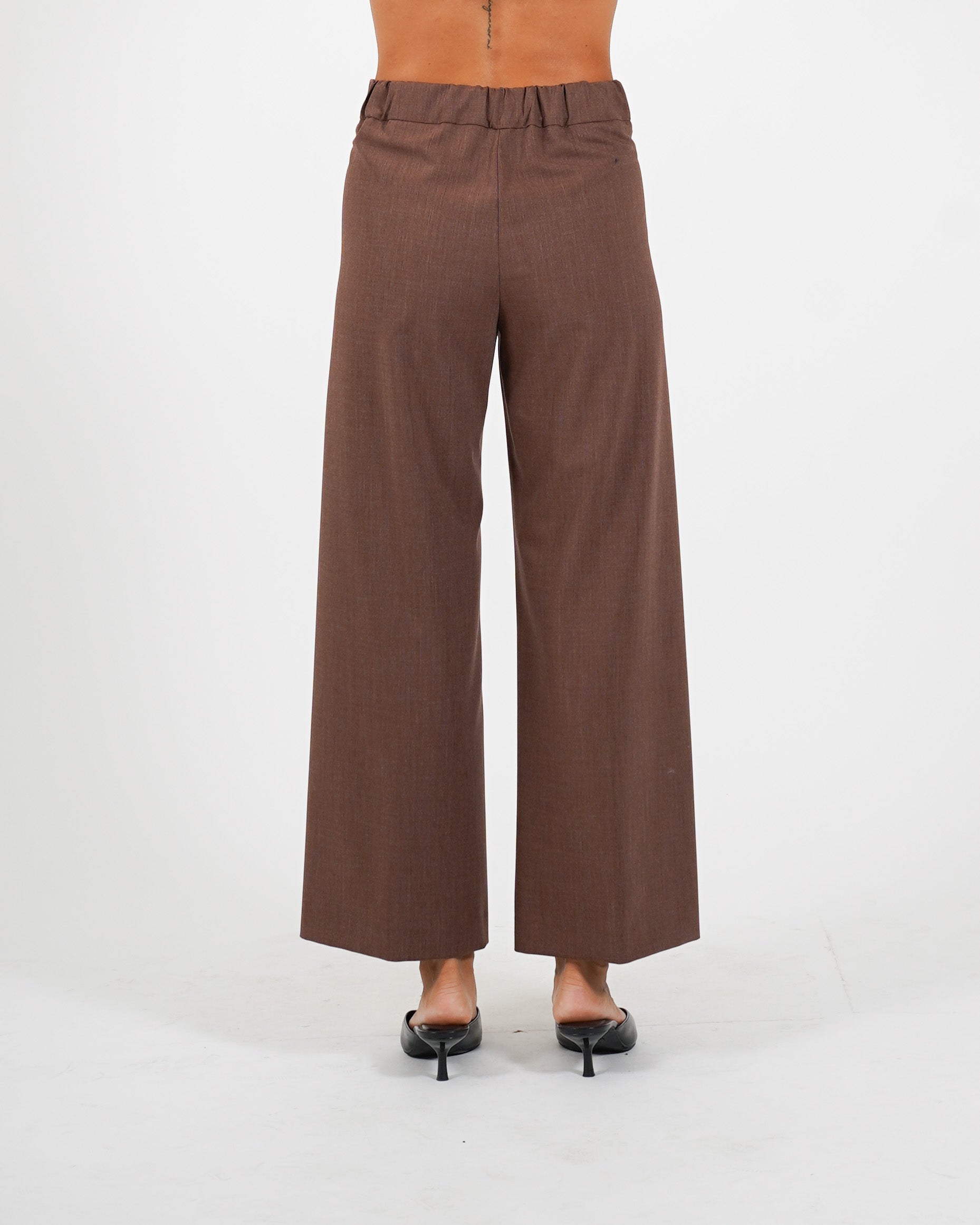 Pantaloni cropped in eco fibra - Manzano