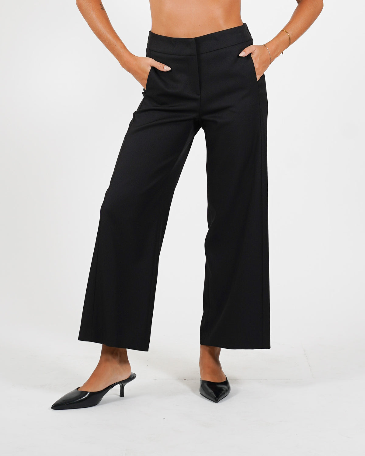 Pantaloni cropped in eco fibra - Manzano