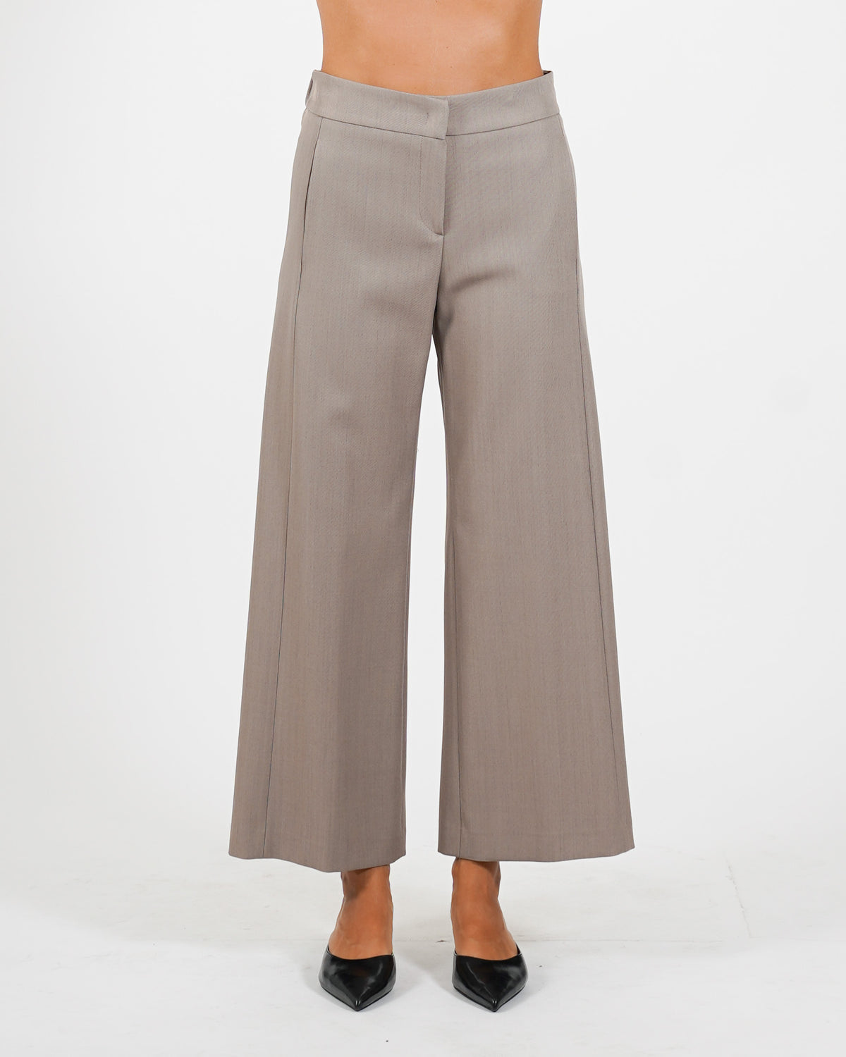 Pantaloni cropped in eco fibra - Manzano