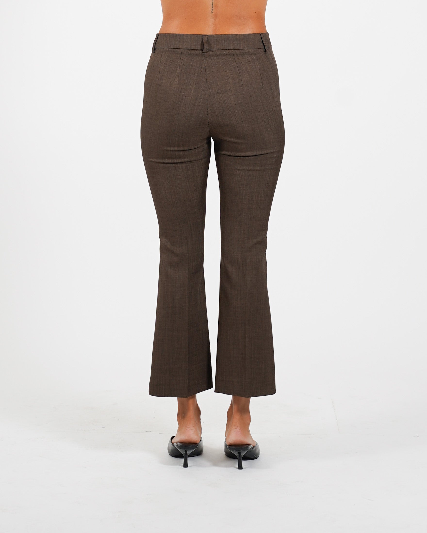 Pantaloni slim fit con bustino in fresco lana - Varsha