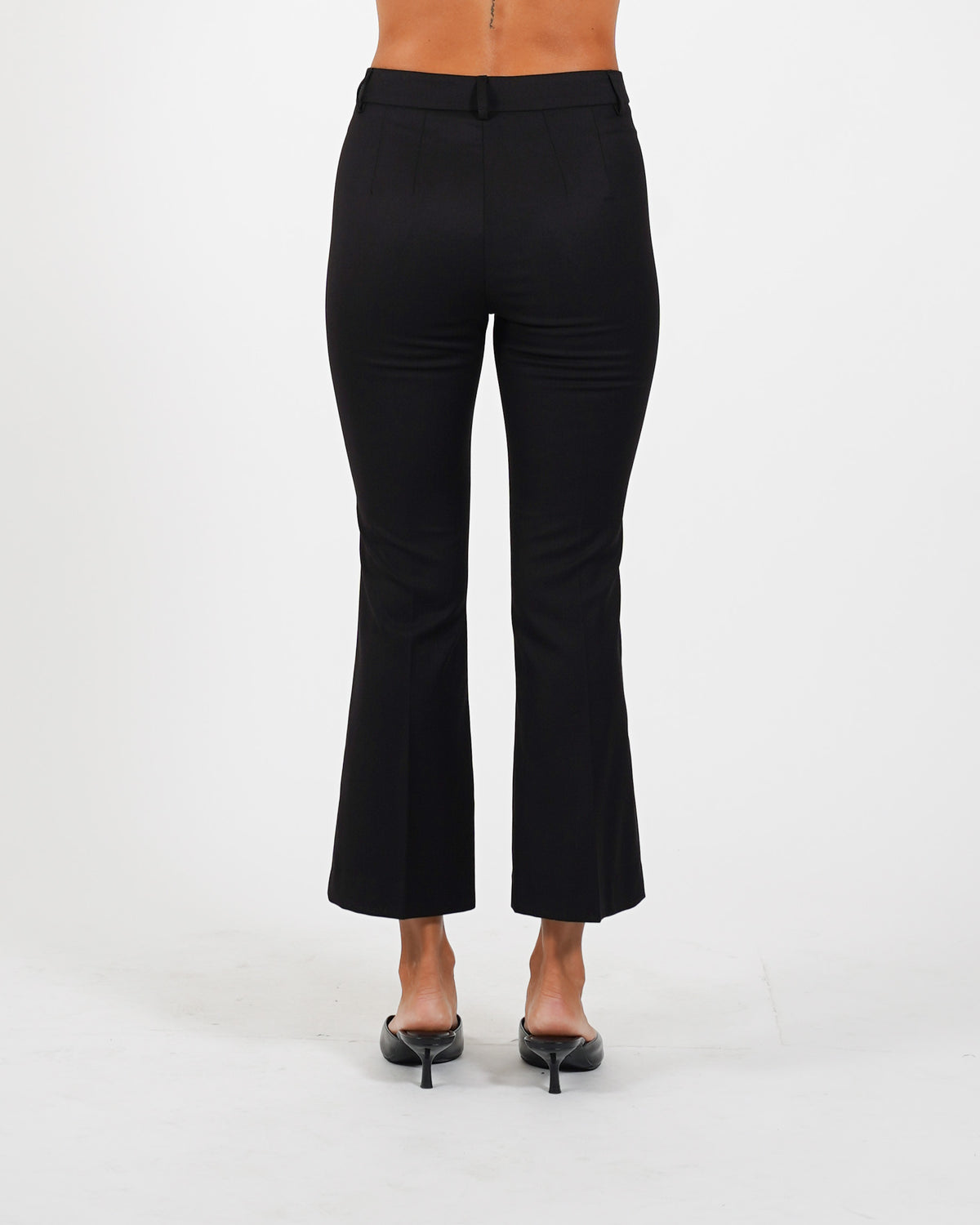 Pantaloni slim fit con bustino in fresco lana - Varsha