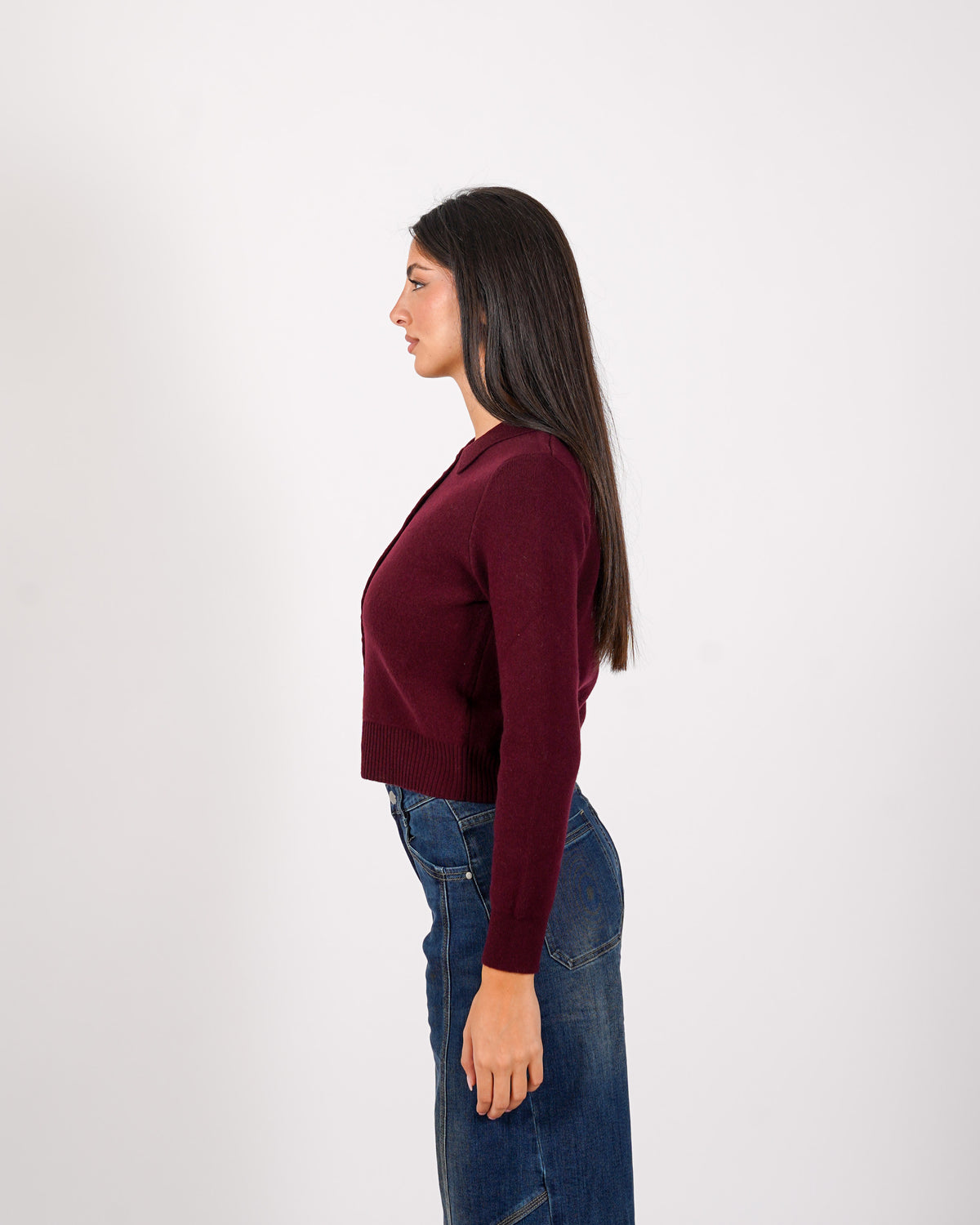 Cardigan in maglia con bottoni tono su tono - Joanna