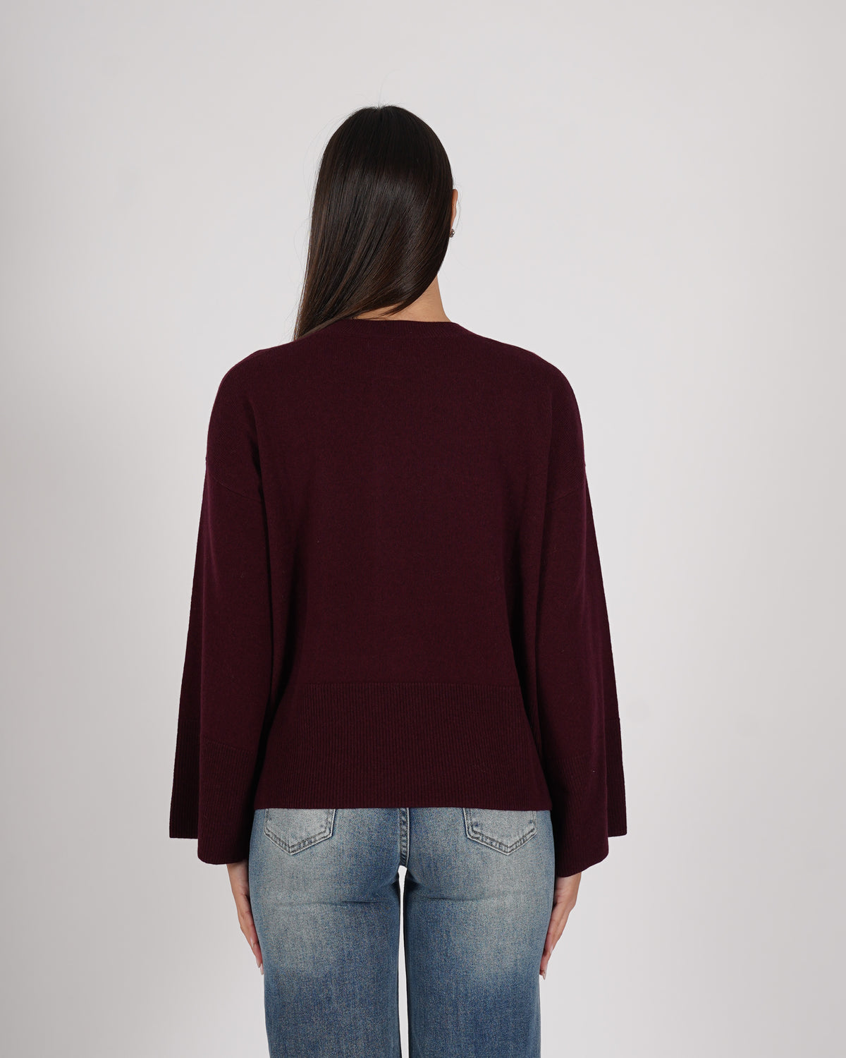 Maglia girocollo in mano lana- Halima