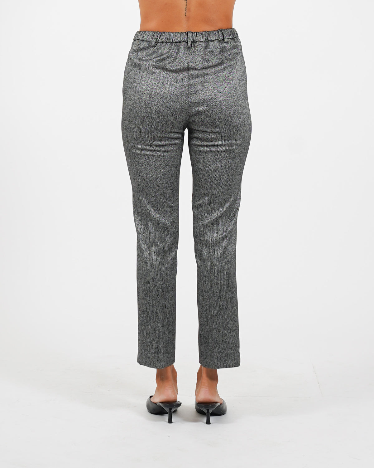Pantaloni slim fit con bustino in fresco lana - Vidula