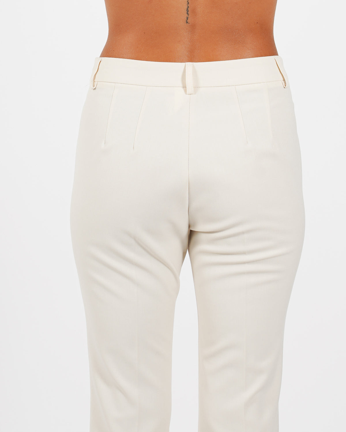 Pantaloni slim fit con bustino in fresco lana - Varsha