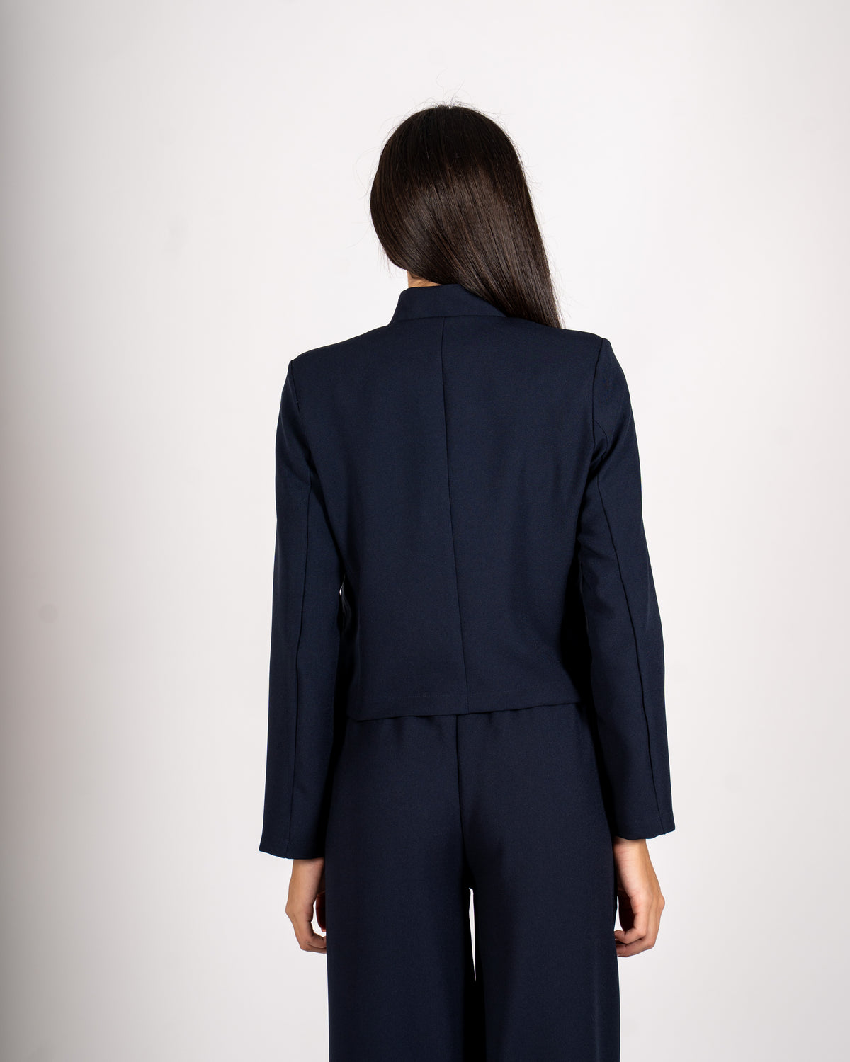 Giacca kimono cropped in frescolana - Meryem