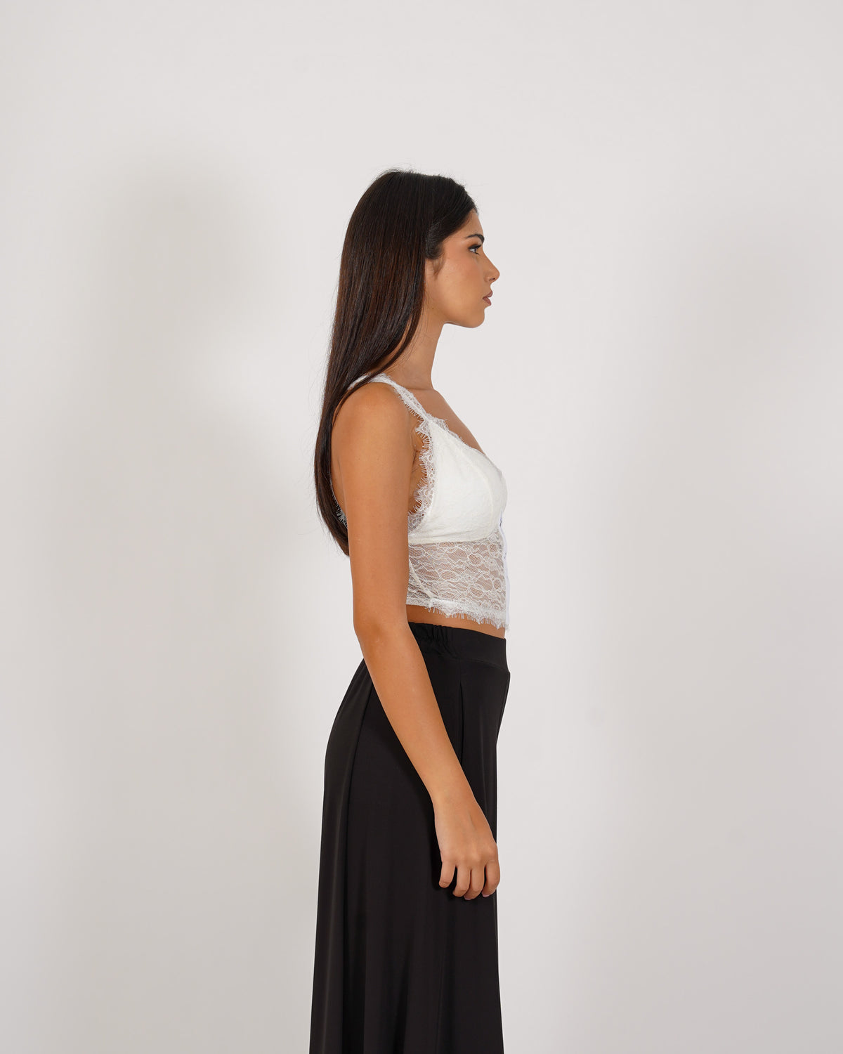 Guêpière in pizzo macramè - Violenta