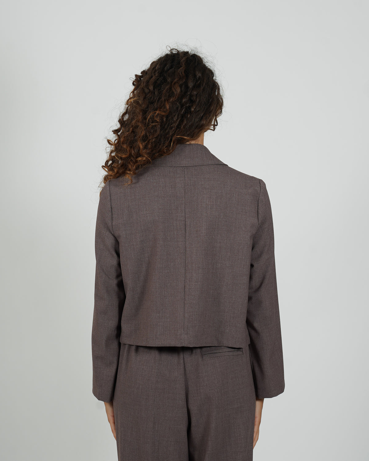 Giacca cropped in frescolana - Blandina