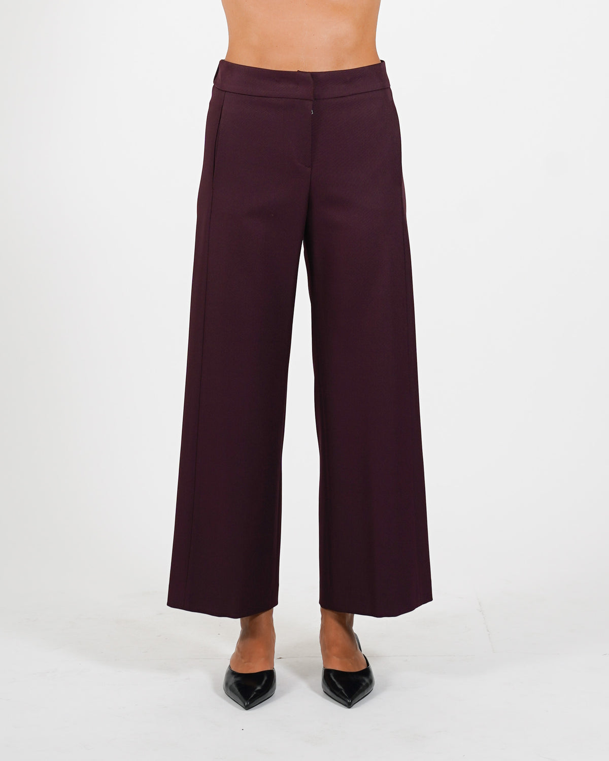 Pantaloni cropped in eco fibra - Manzano