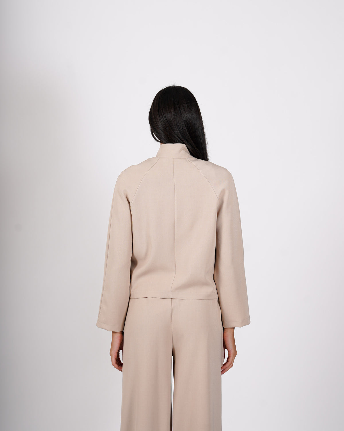 Giacca cropped con zip - Sannita